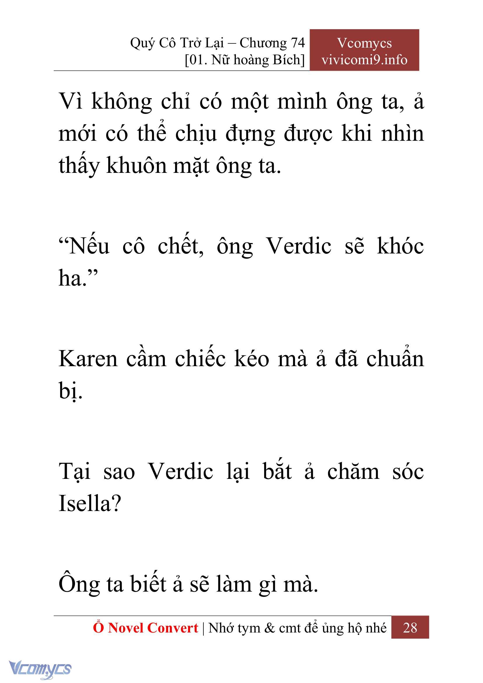 [Novel] Quý Cô Trở Lại Chapter 74 - Trang 31