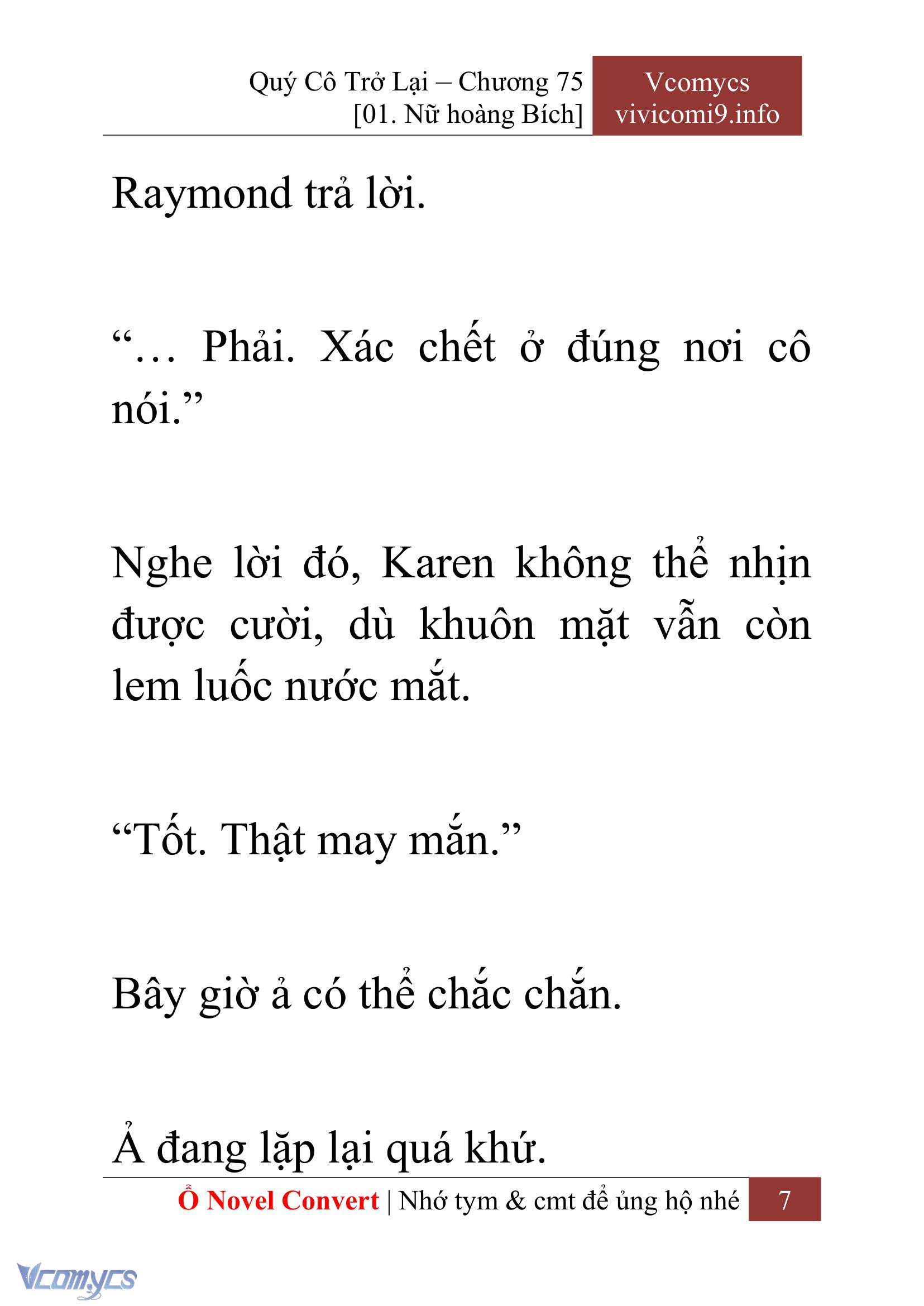 [Novel] Quý Cô Trở Lại Chapter 75 - Trang 10