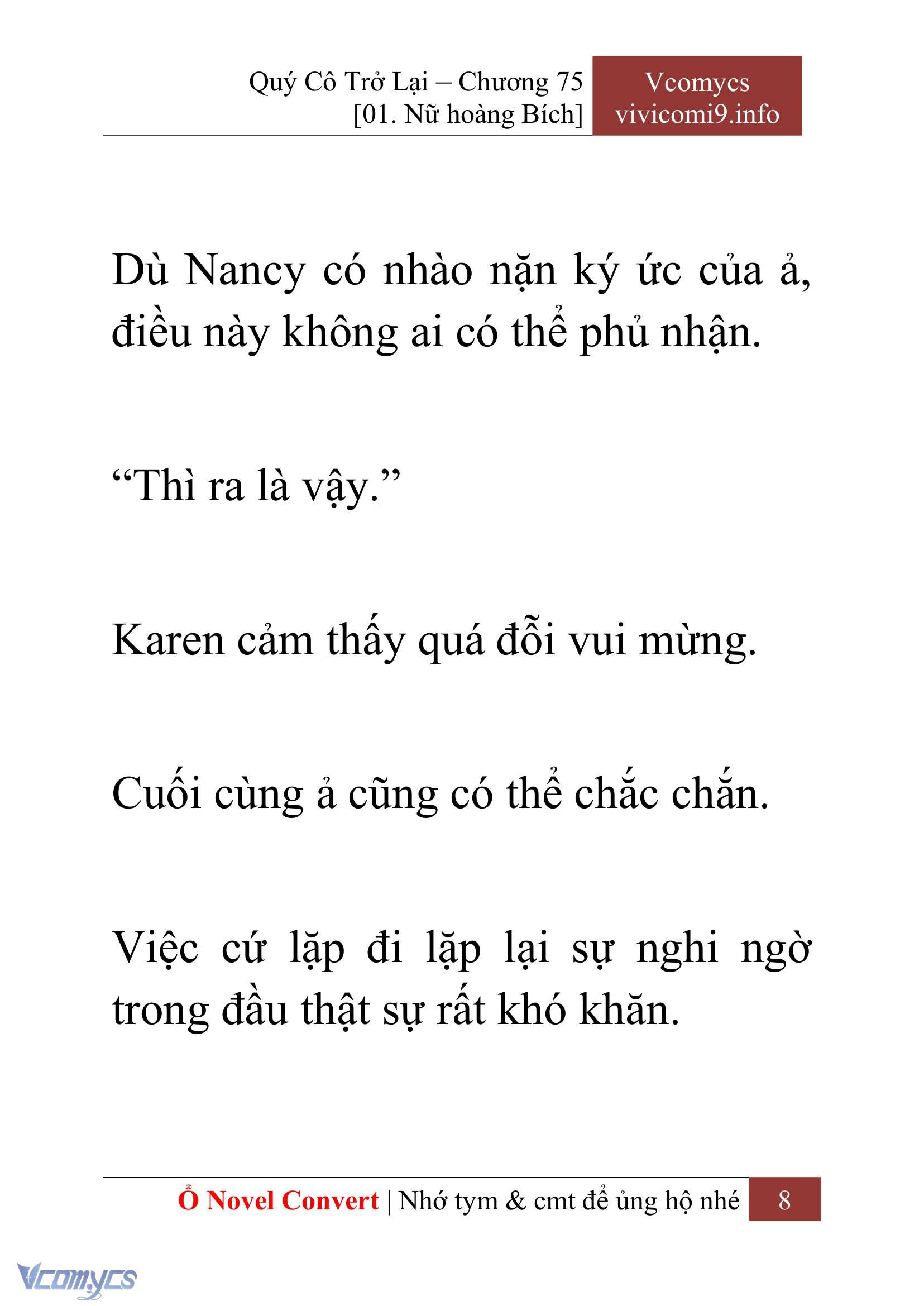 [Novel] Quý Cô Trở Lại Chapter 75 - Trang 11