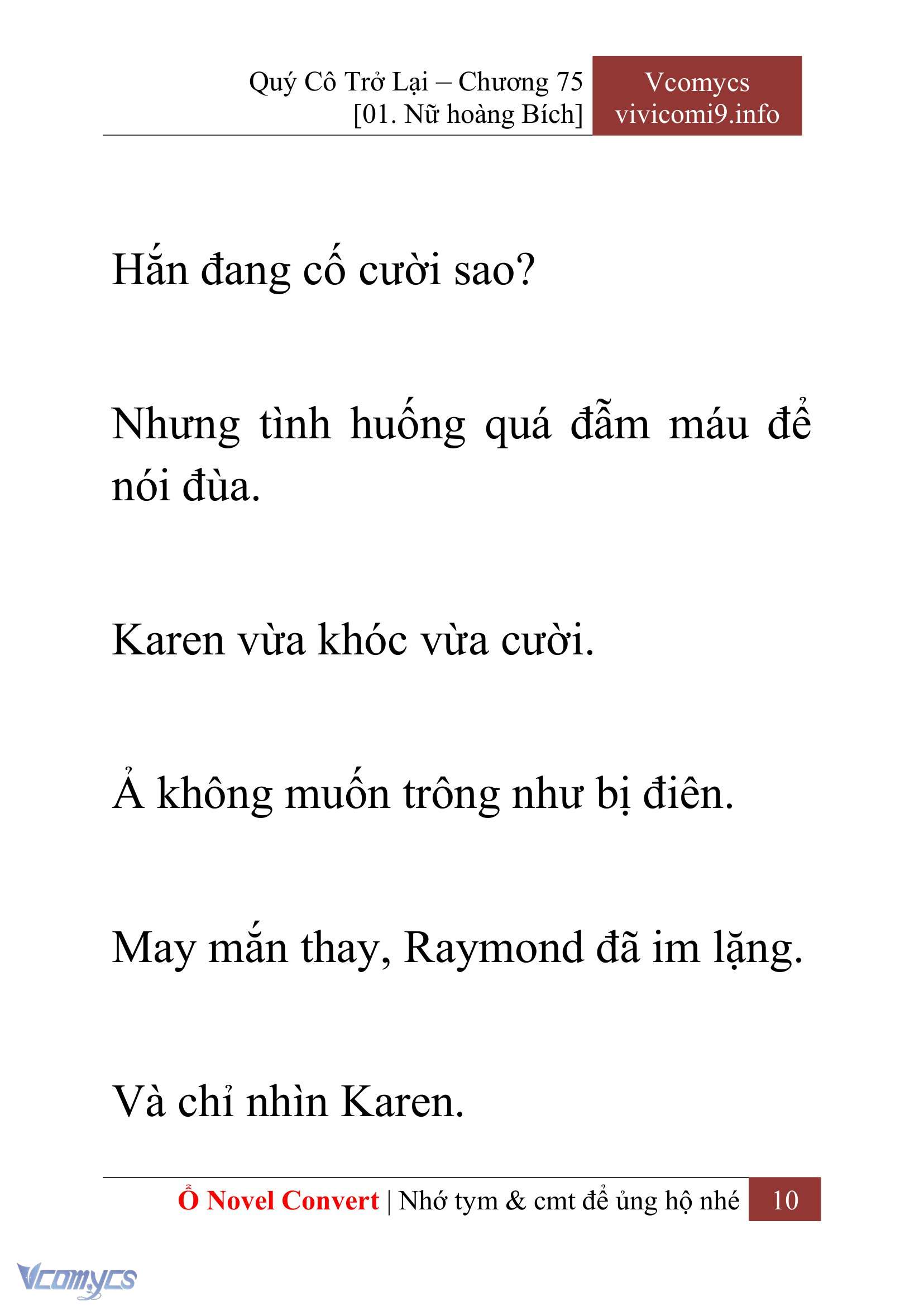 [Novel] Quý Cô Trở Lại Chapter 75 - Trang 13