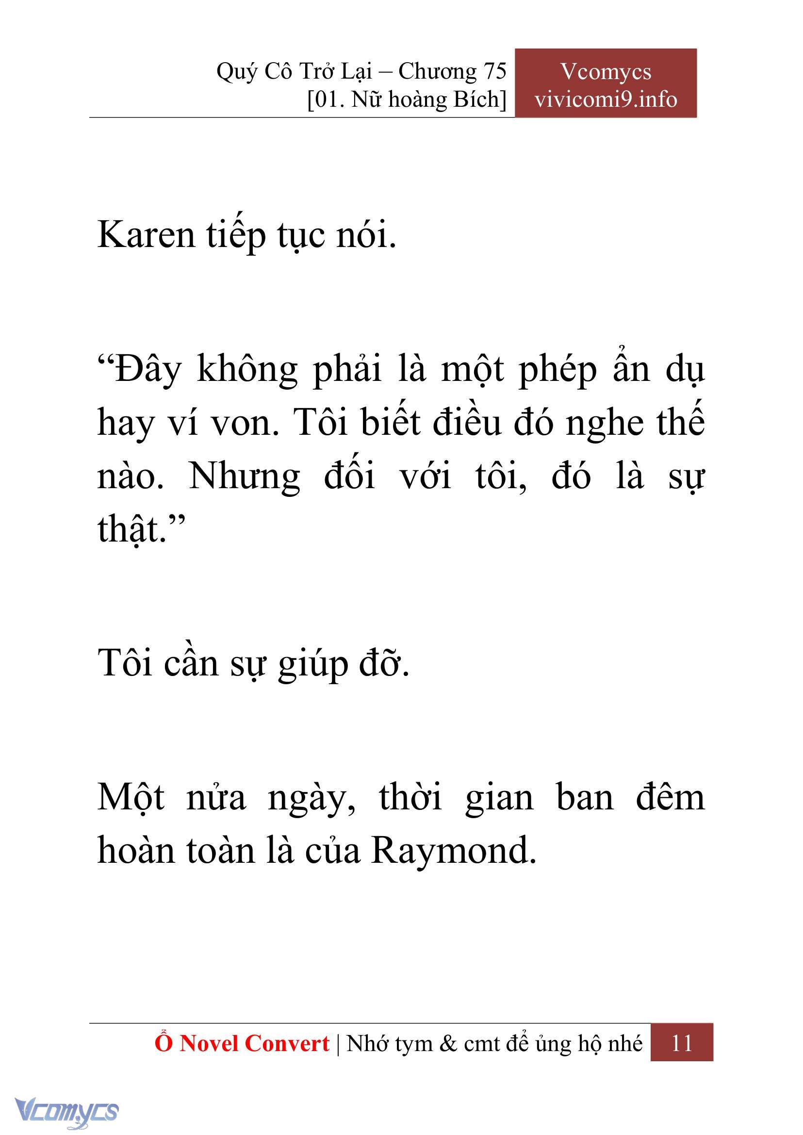 [Novel] Quý Cô Trở Lại Chapter 75 - Trang 14