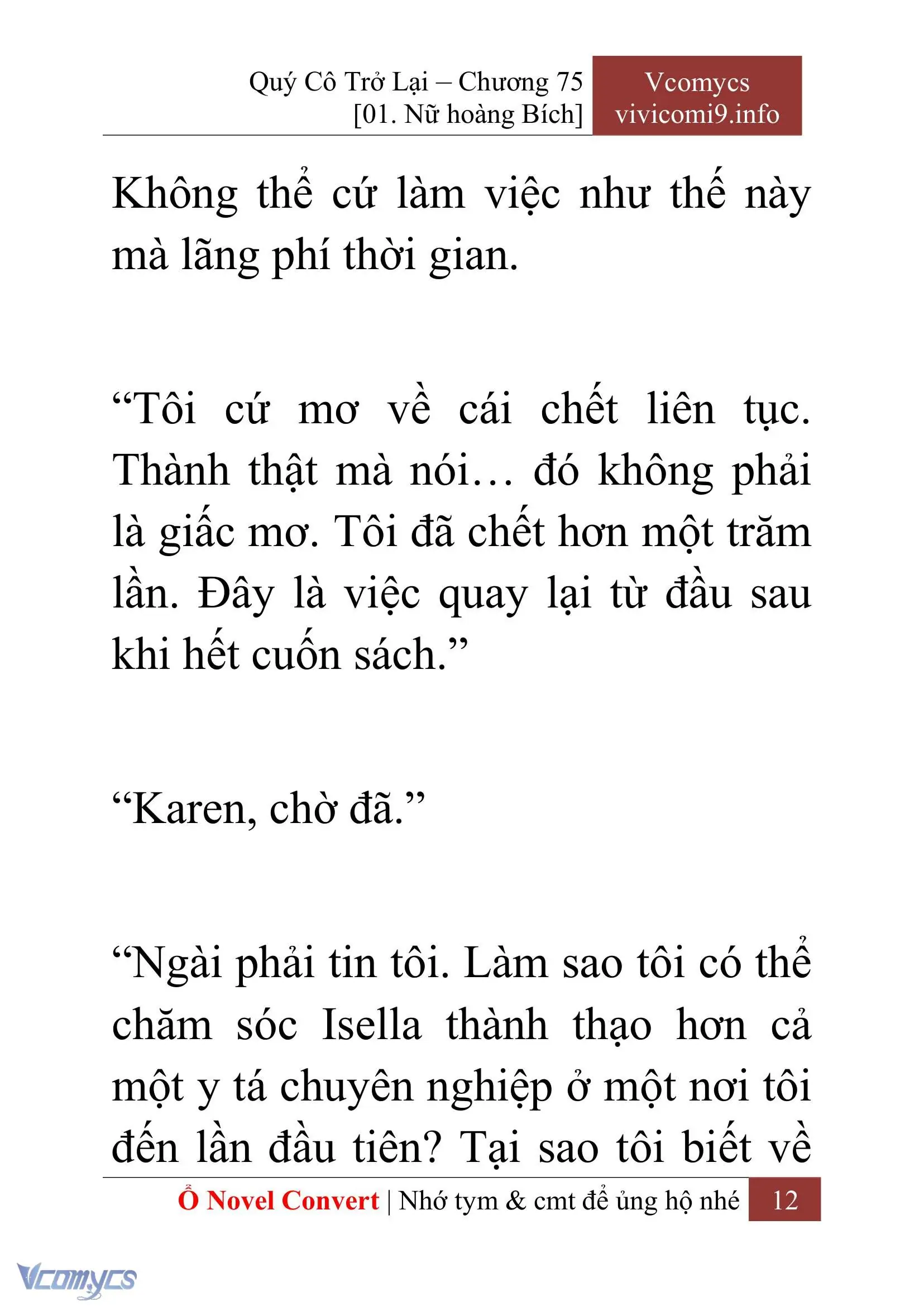 [Novel] Quý Cô Trở Lại Chapter 75 - Trang 15