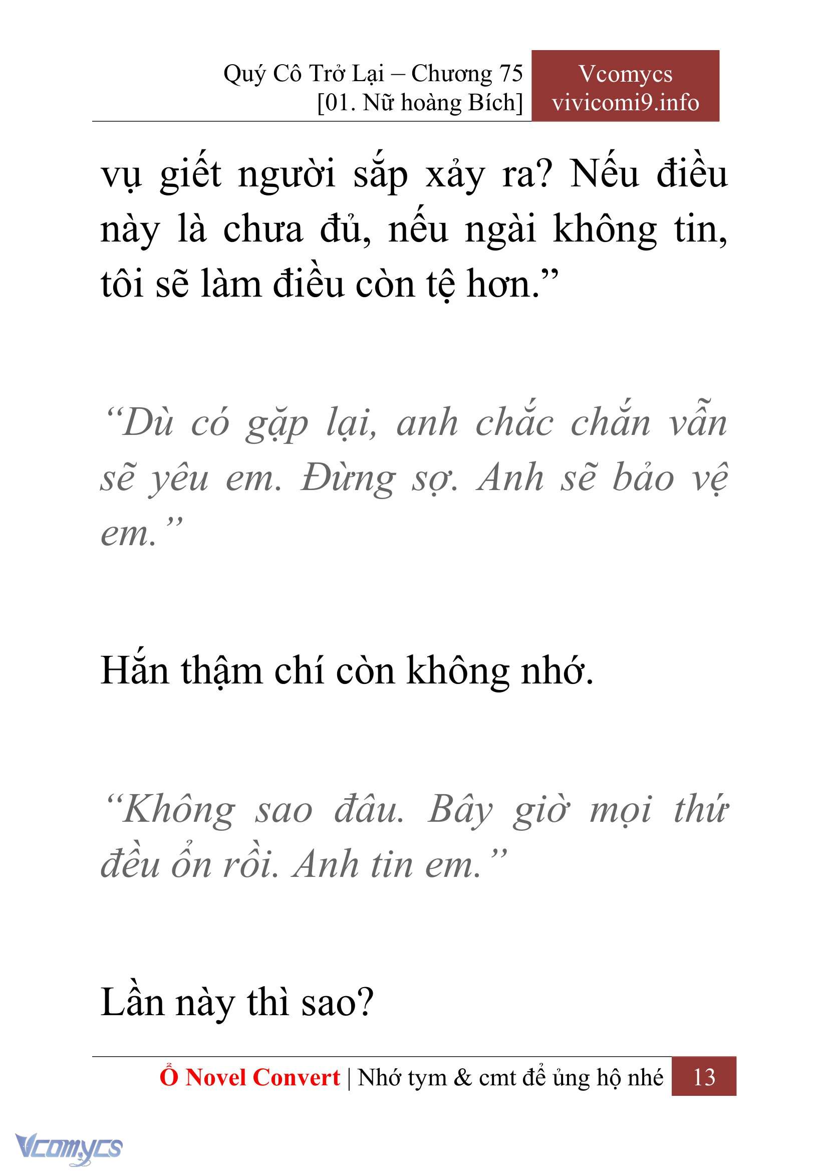 [Novel] Quý Cô Trở Lại Chapter 75 - Trang 16