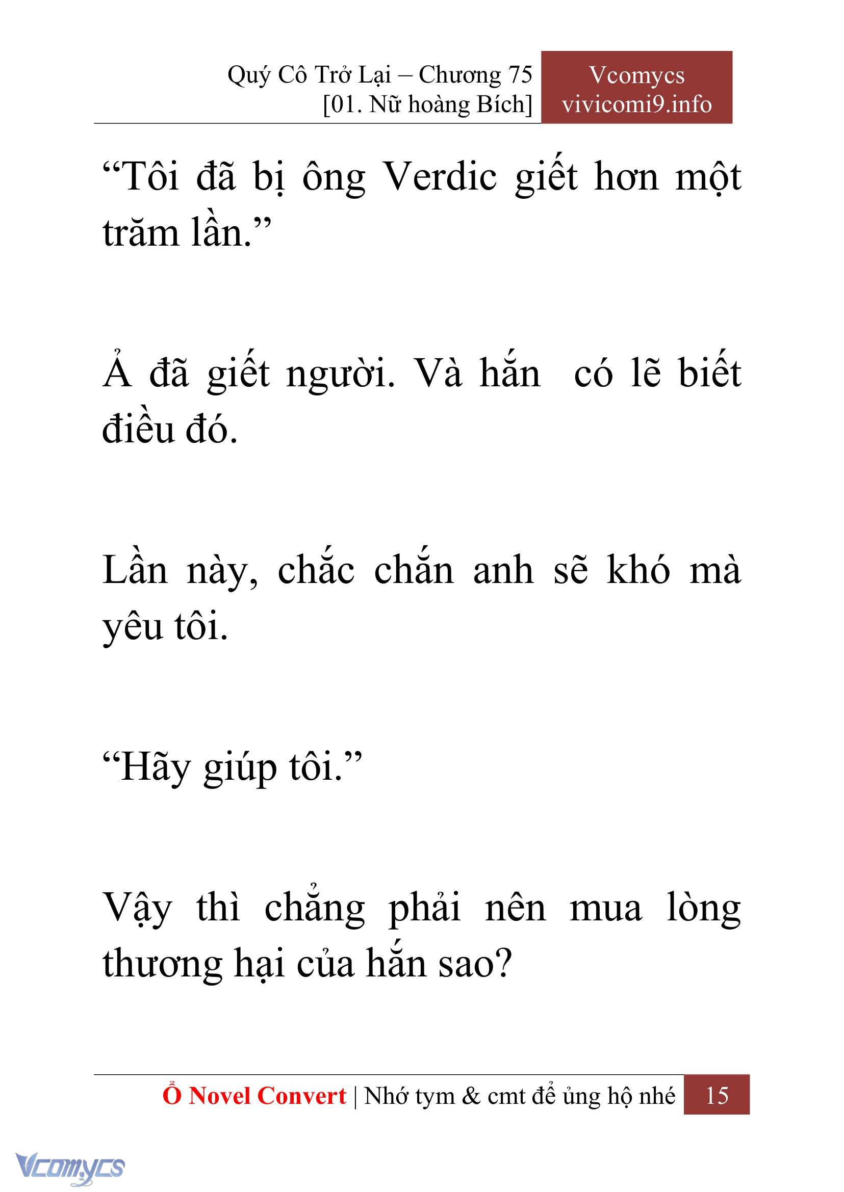 [Novel] Quý Cô Trở Lại Chapter 75 - Trang 18