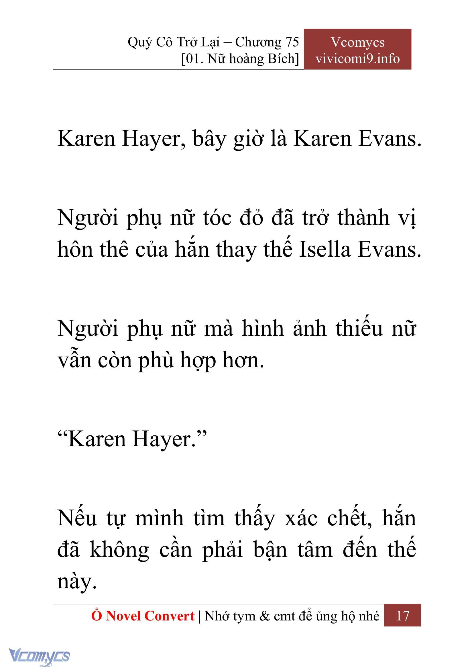 [Novel] Quý Cô Trở Lại Chapter 75 - Trang 20