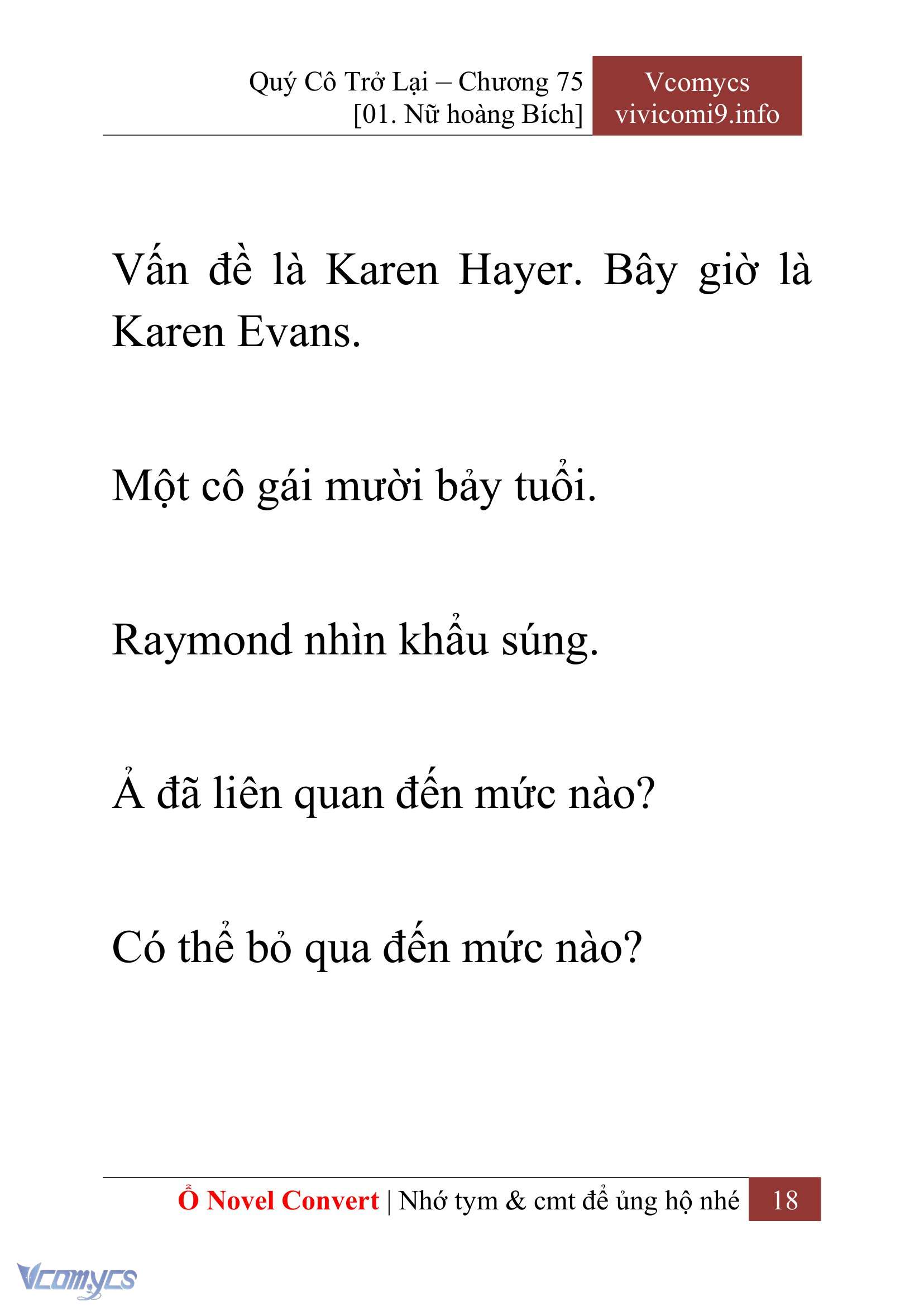 [Novel] Quý Cô Trở Lại Chapter 75 - Trang 21