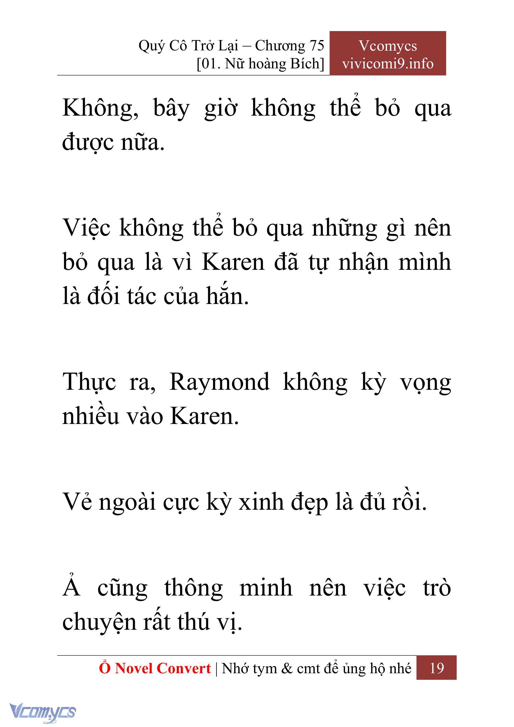 [Novel] Quý Cô Trở Lại Chapter 75 - Trang 22