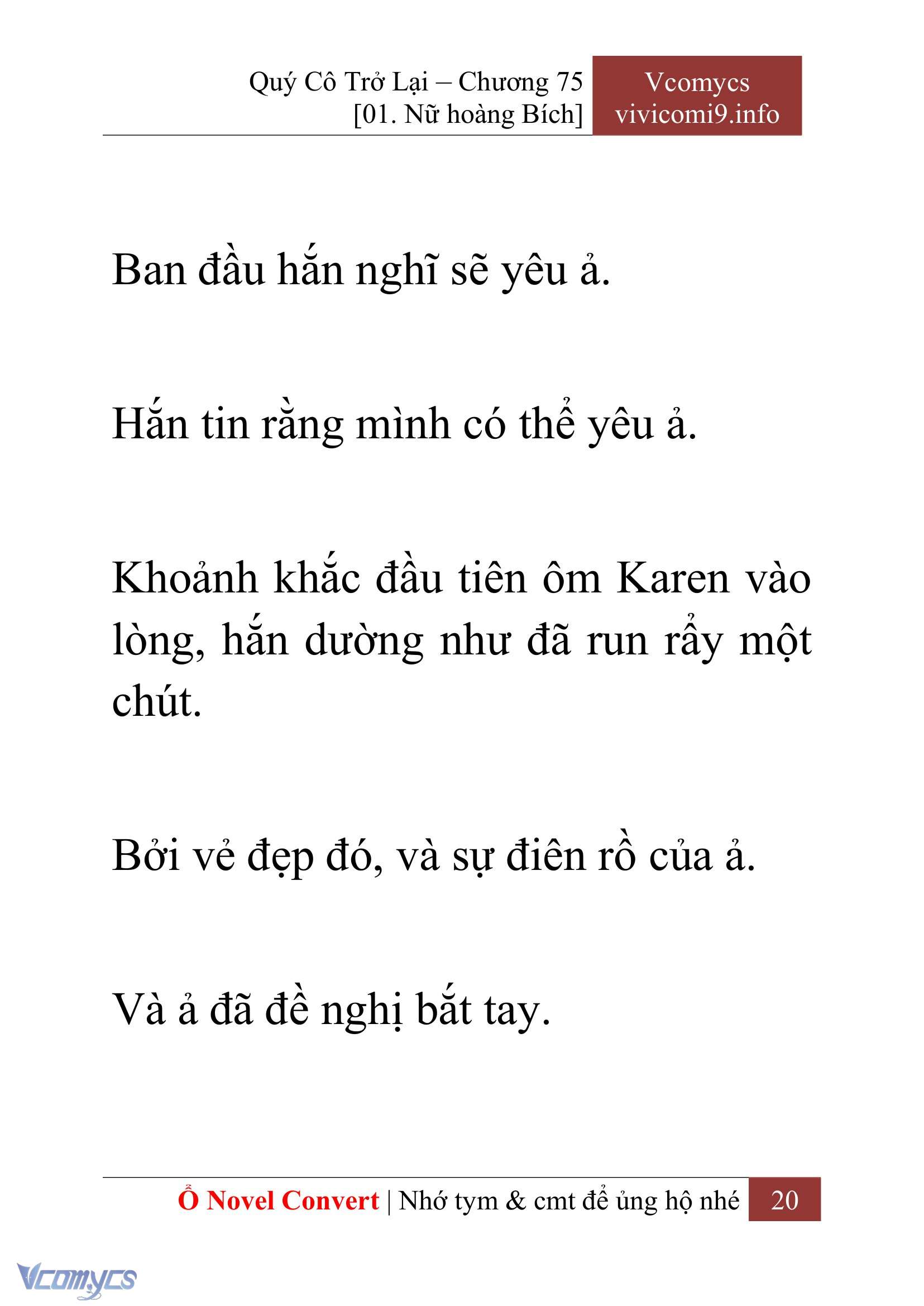 [Novel] Quý Cô Trở Lại Chapter 75 - Trang 23