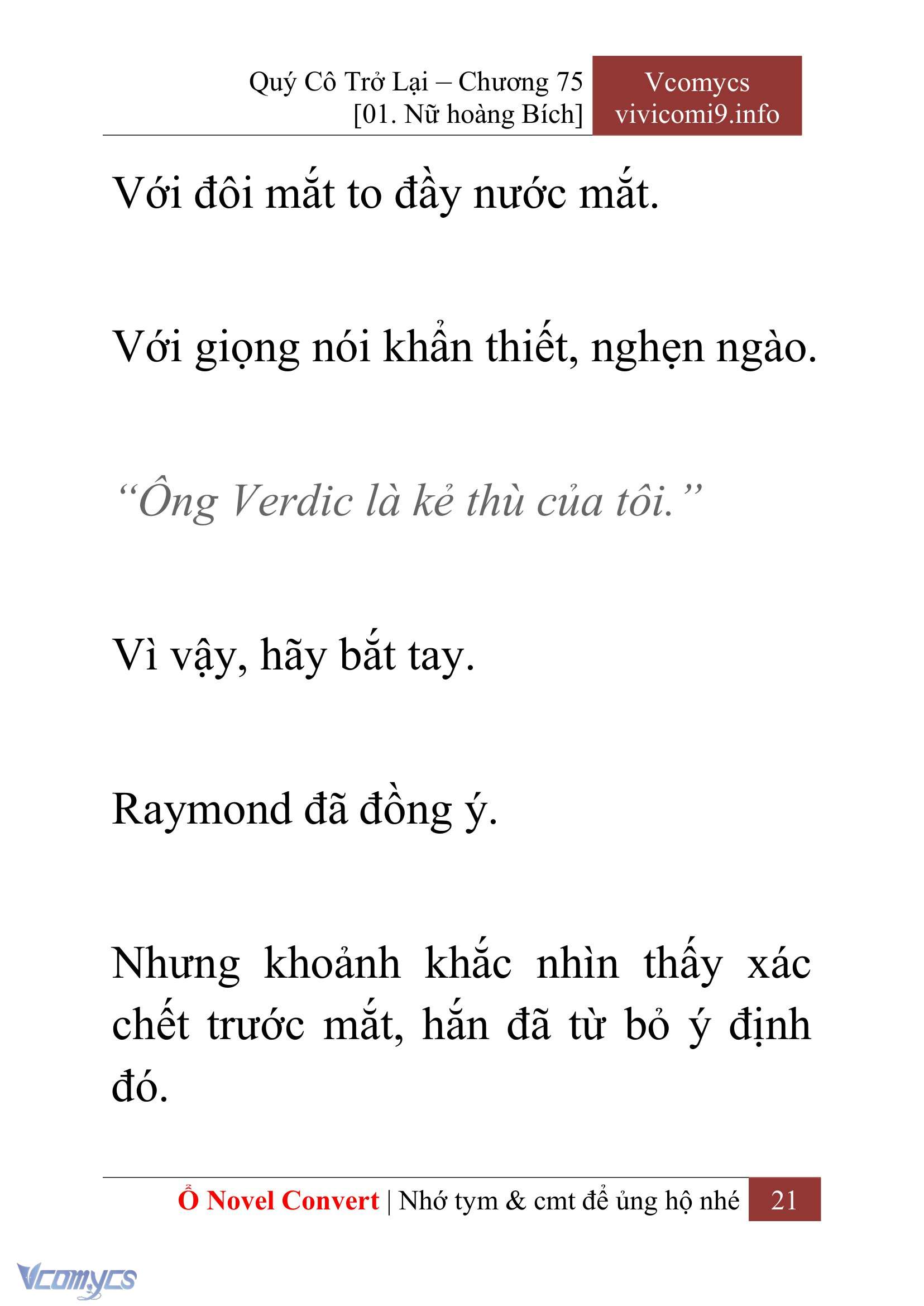 [Novel] Quý Cô Trở Lại Chapter 75 - Trang 24
