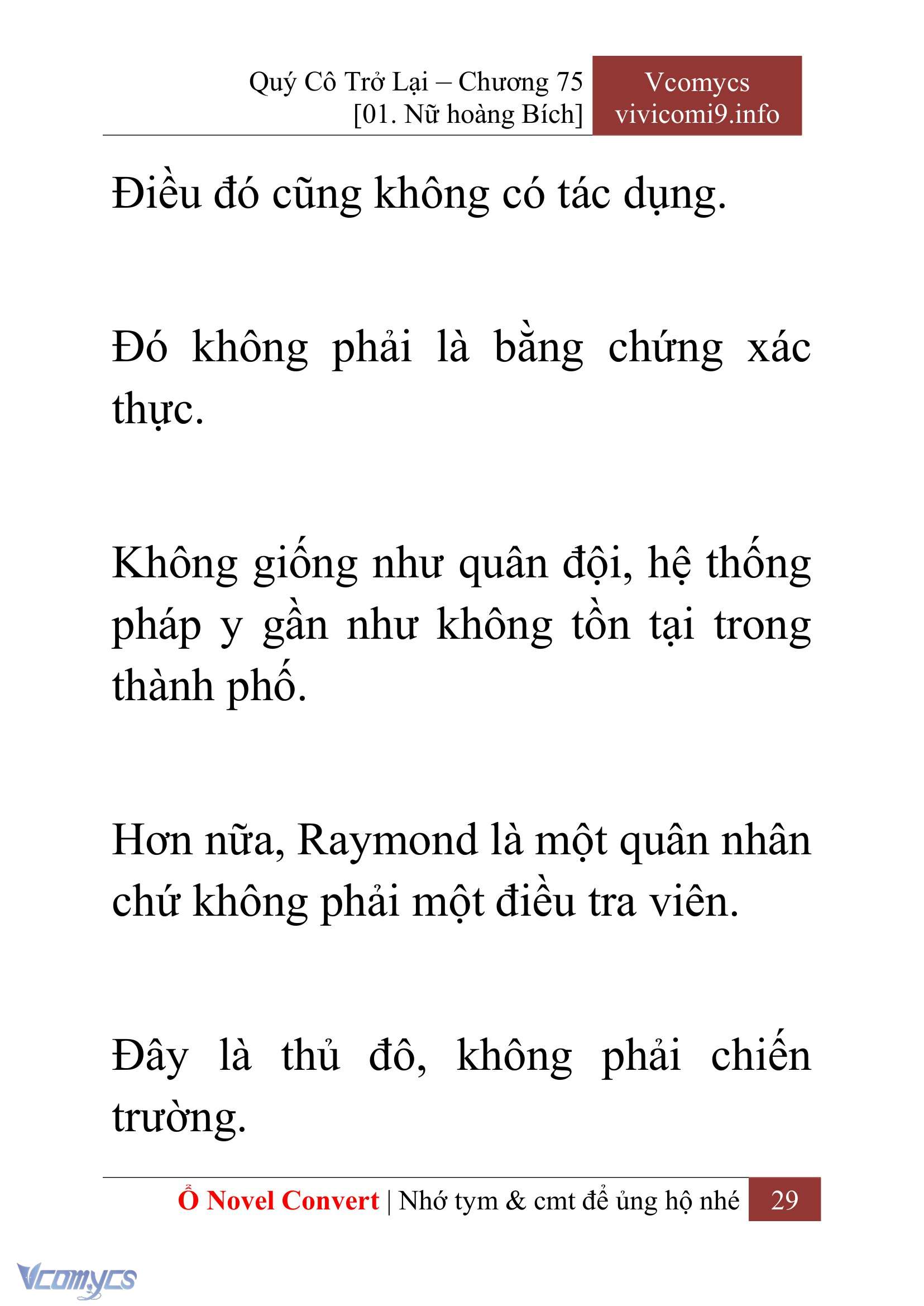 [Novel] Quý Cô Trở Lại Chapter 75 - Trang 32