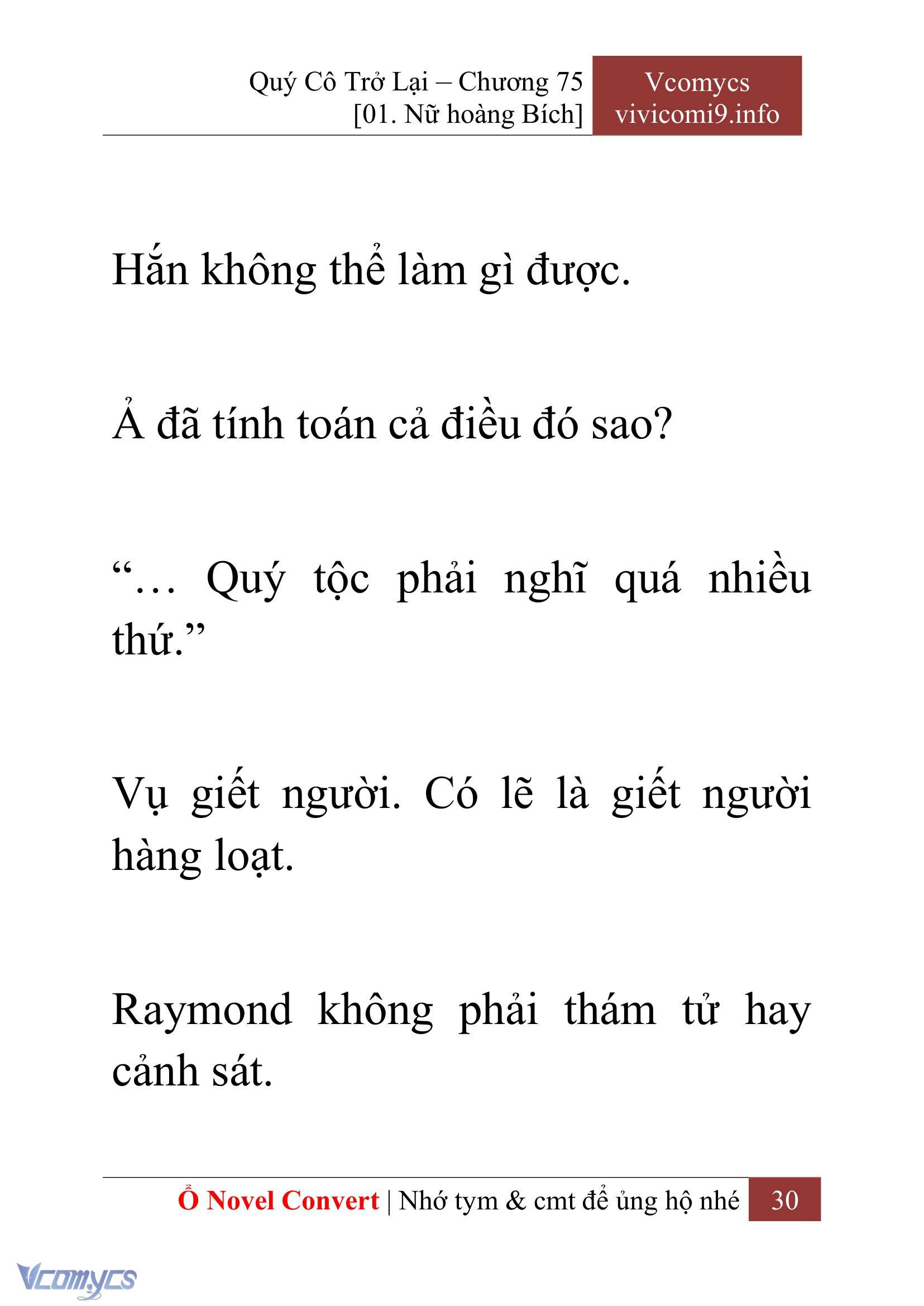 [Novel] Quý Cô Trở Lại Chapter 75 - Trang 33