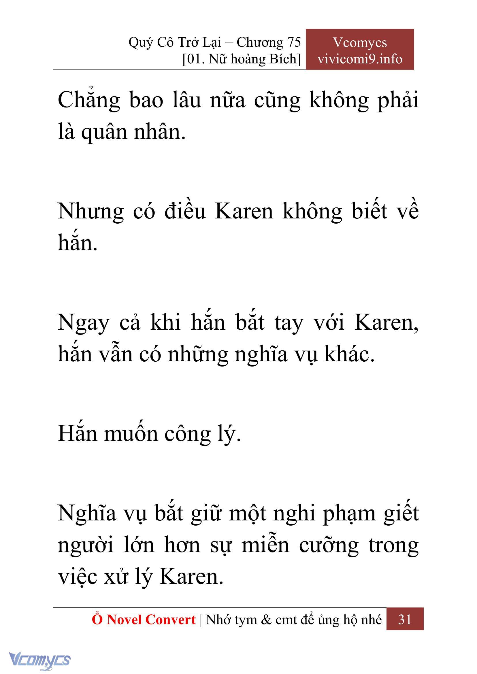 [Novel] Quý Cô Trở Lại Chapter 75 - Trang 34
