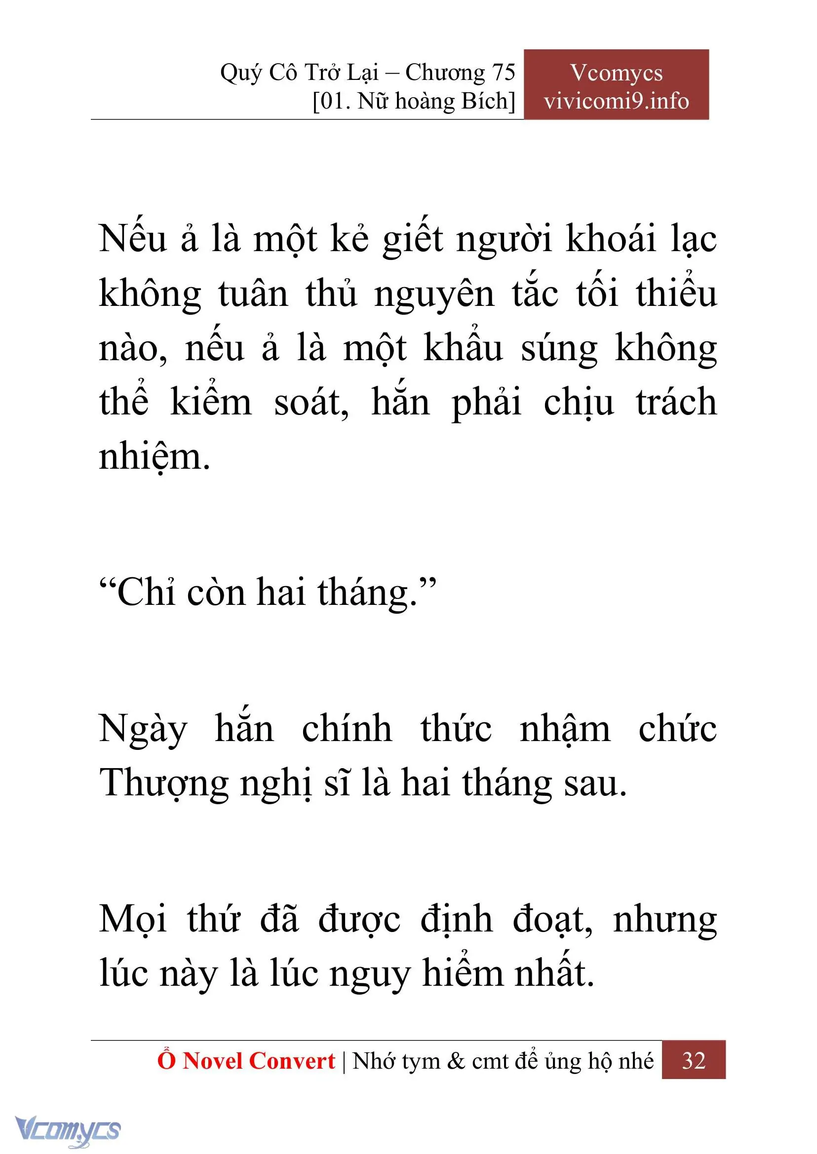 [Novel] Quý Cô Trở Lại Chapter 75 - Trang 35