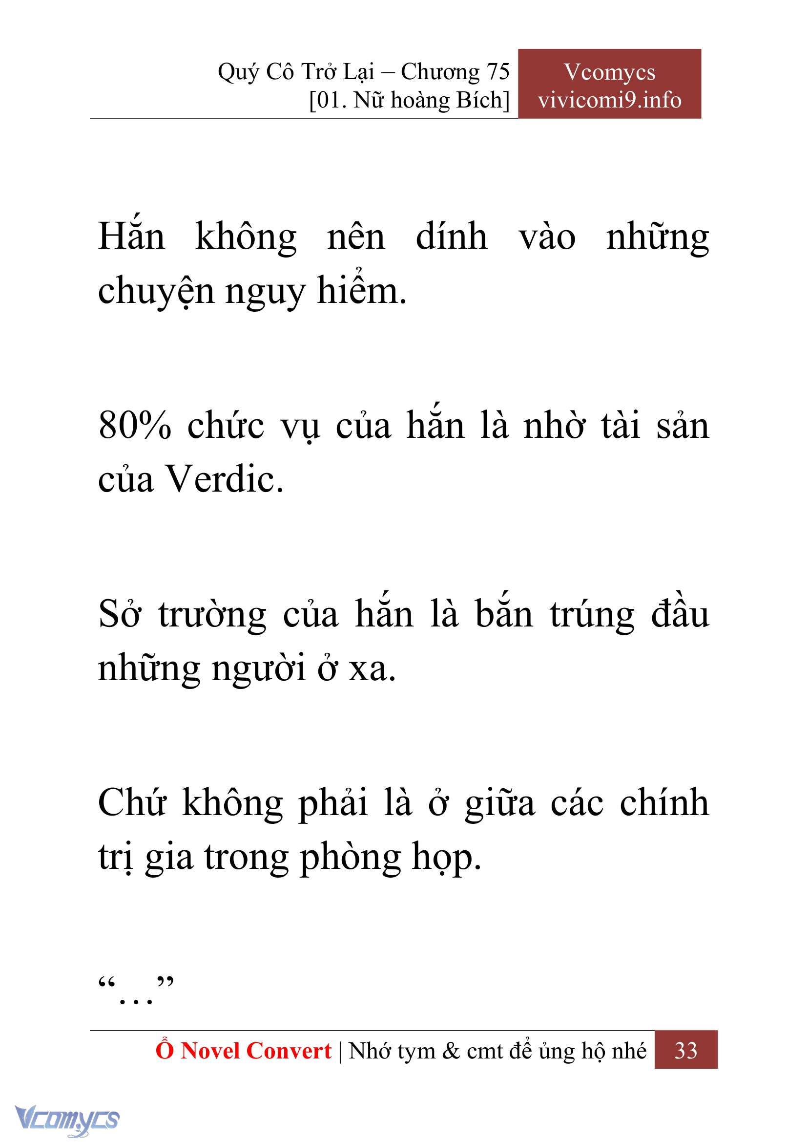 [Novel] Quý Cô Trở Lại Chapter 75 - Trang 36