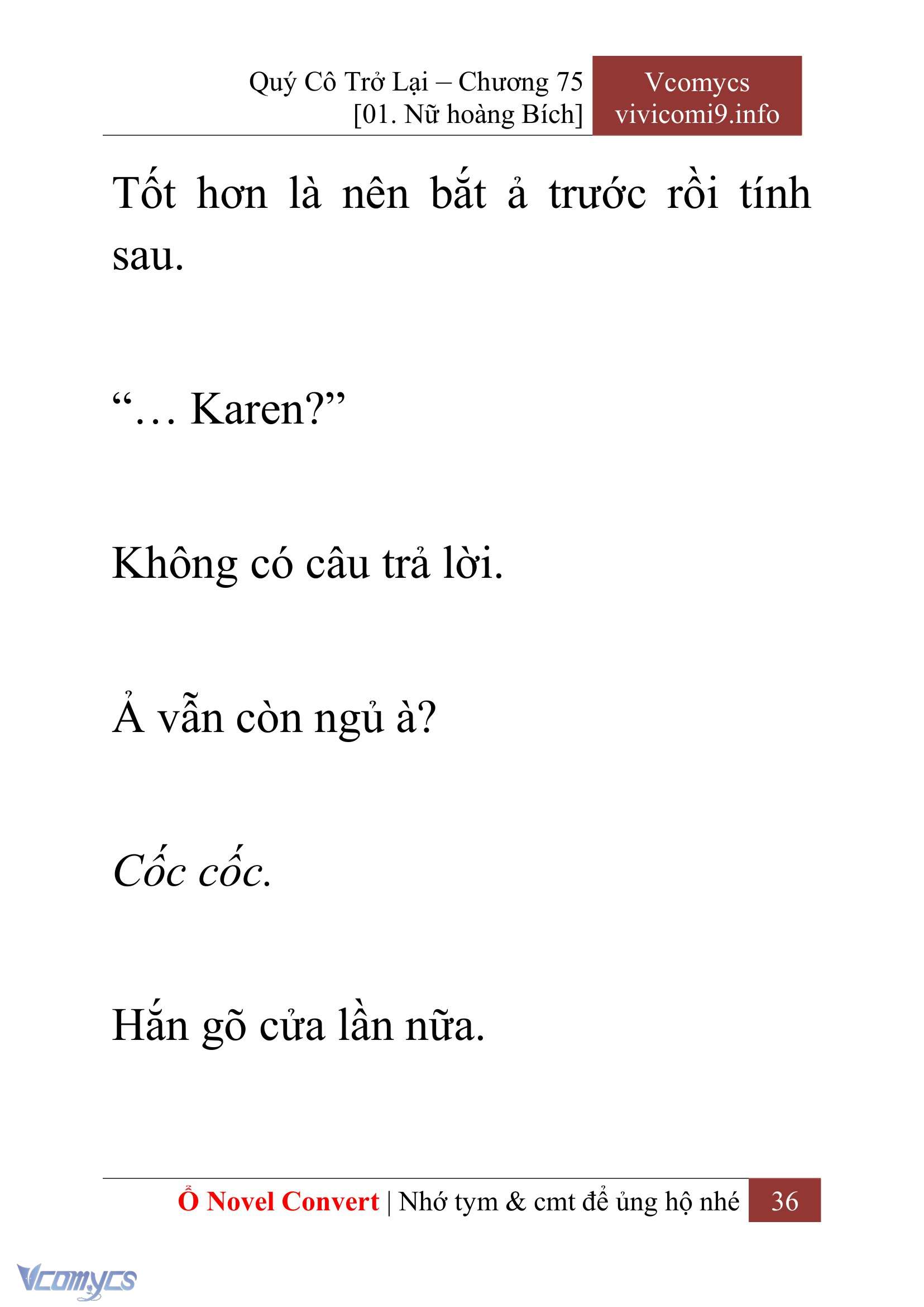 [Novel] Quý Cô Trở Lại Chapter 75 - Trang 39