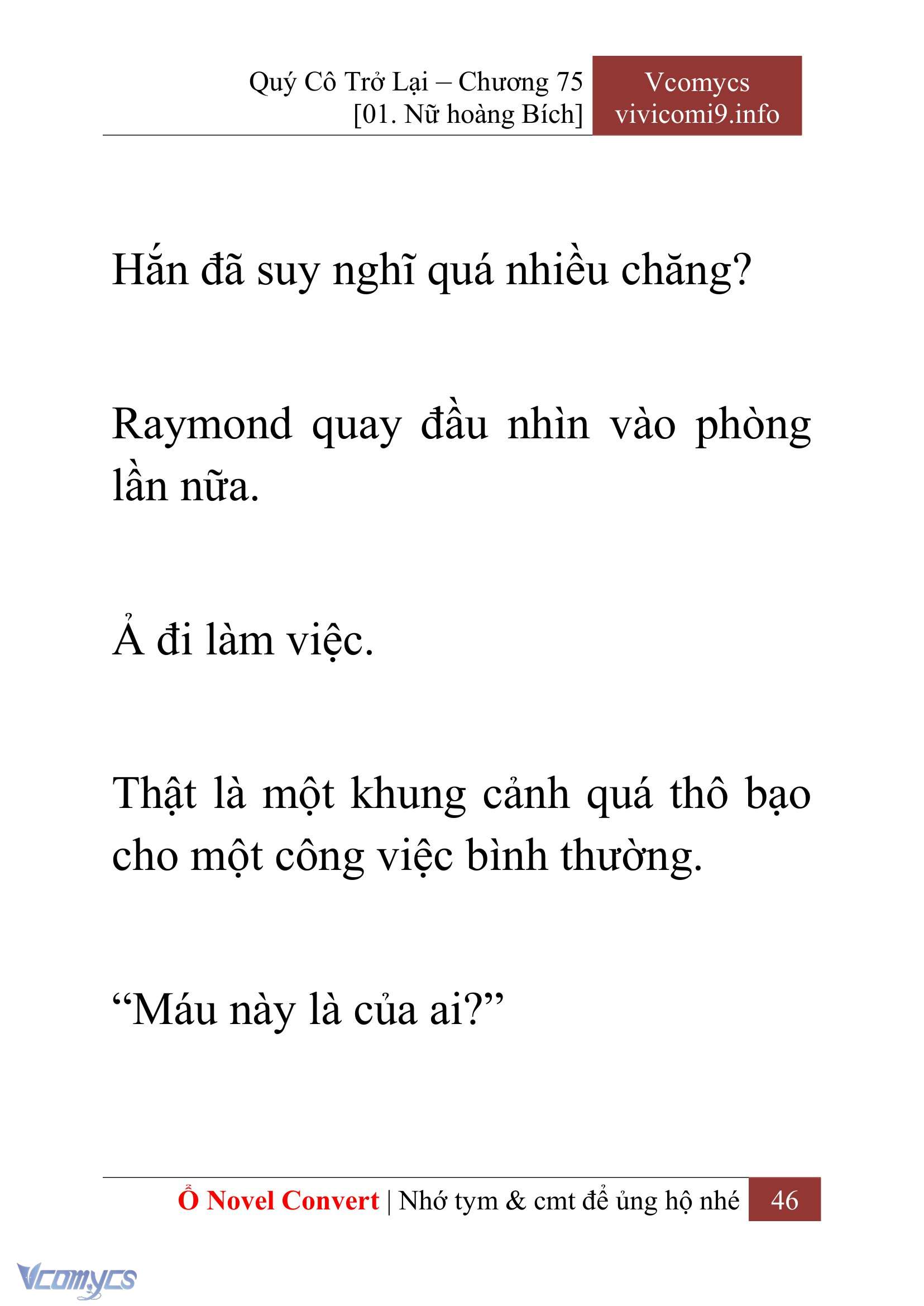 [Novel] Quý Cô Trở Lại Chapter 75 - Trang 49
