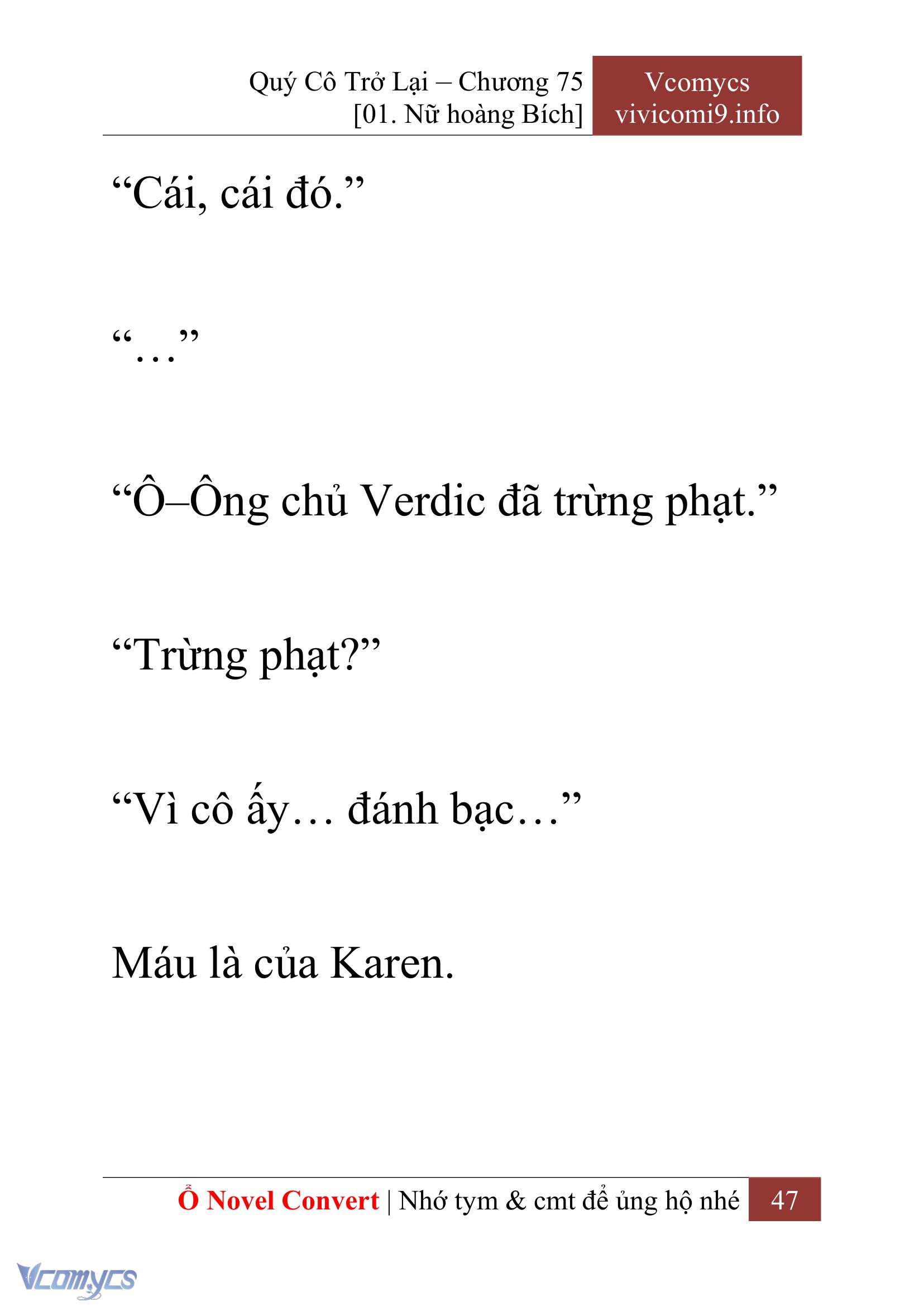 [Novel] Quý Cô Trở Lại Chapter 75 - Trang 50