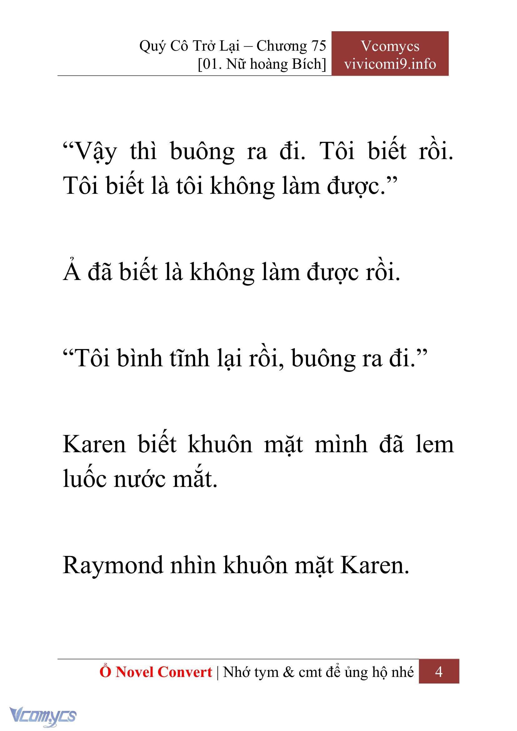 [Novel] Quý Cô Trở Lại Chapter 75 - Trang 7