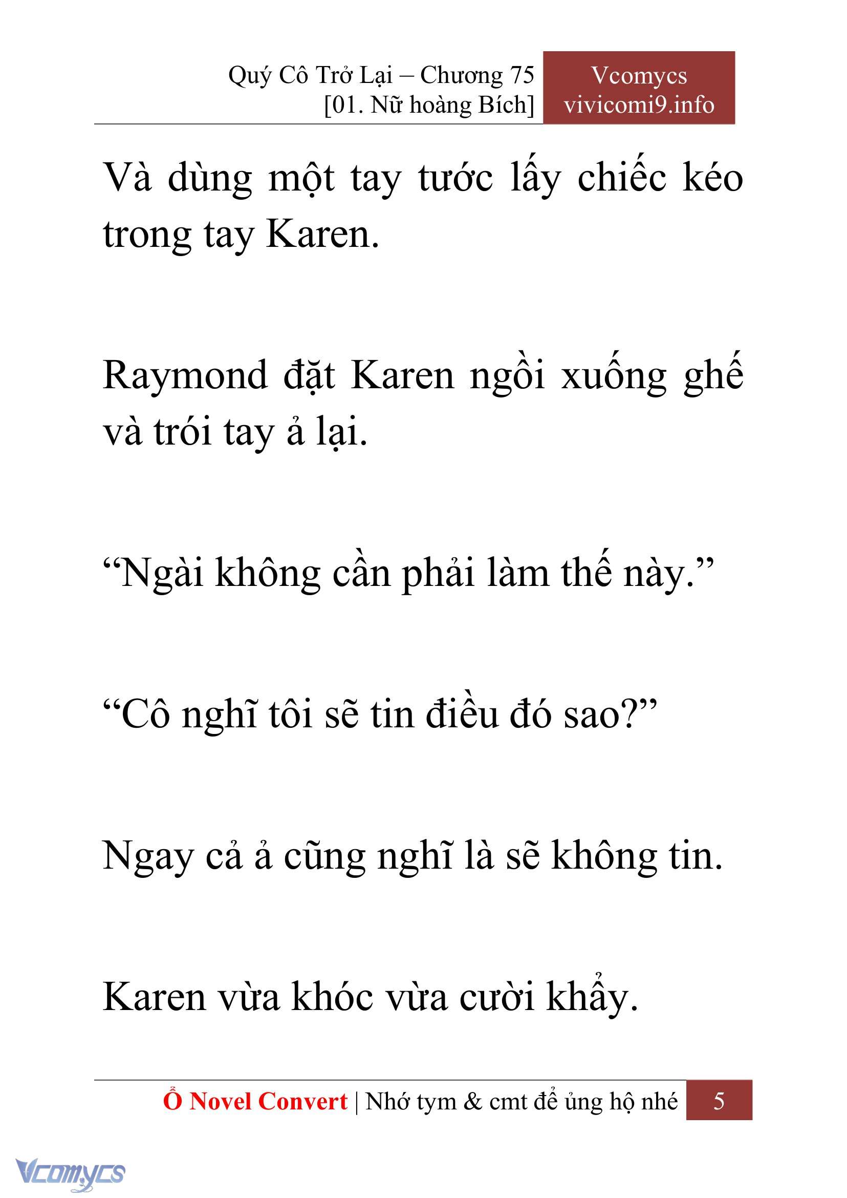[Novel] Quý Cô Trở Lại Chapter 75 - Trang 8