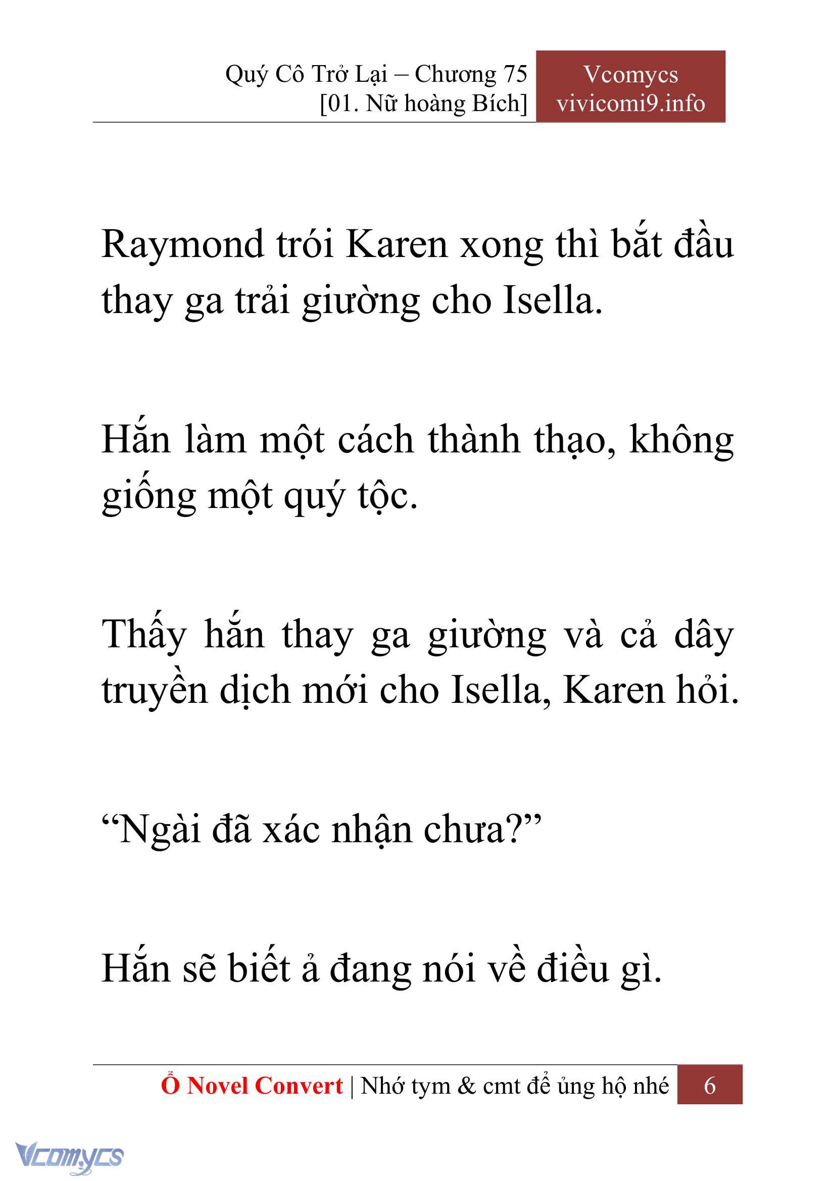 [Novel] Quý Cô Trở Lại Chapter 75 - Trang 9