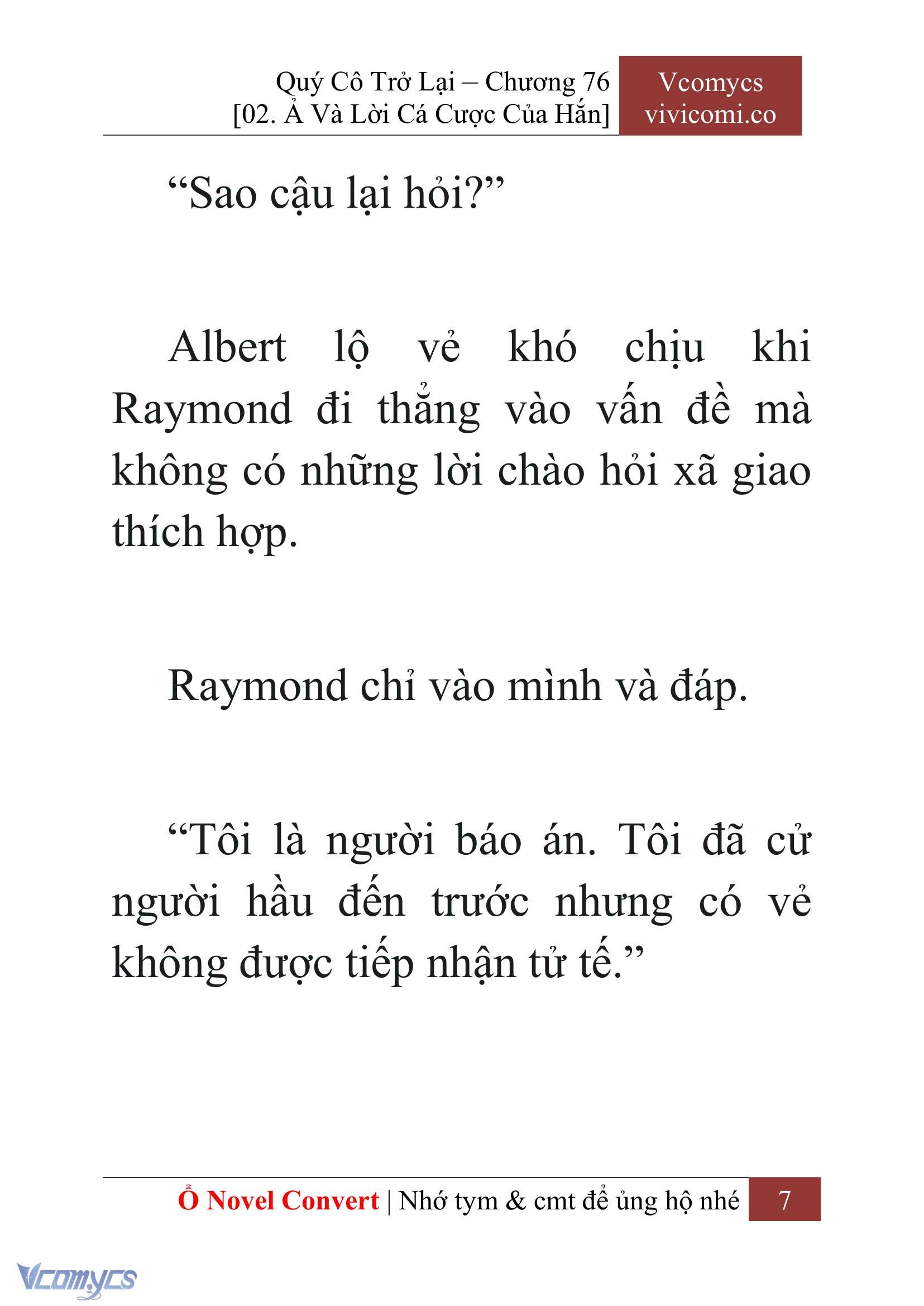 [Novel] Quý Cô Trở Lại Chapter 76 - Trang 10