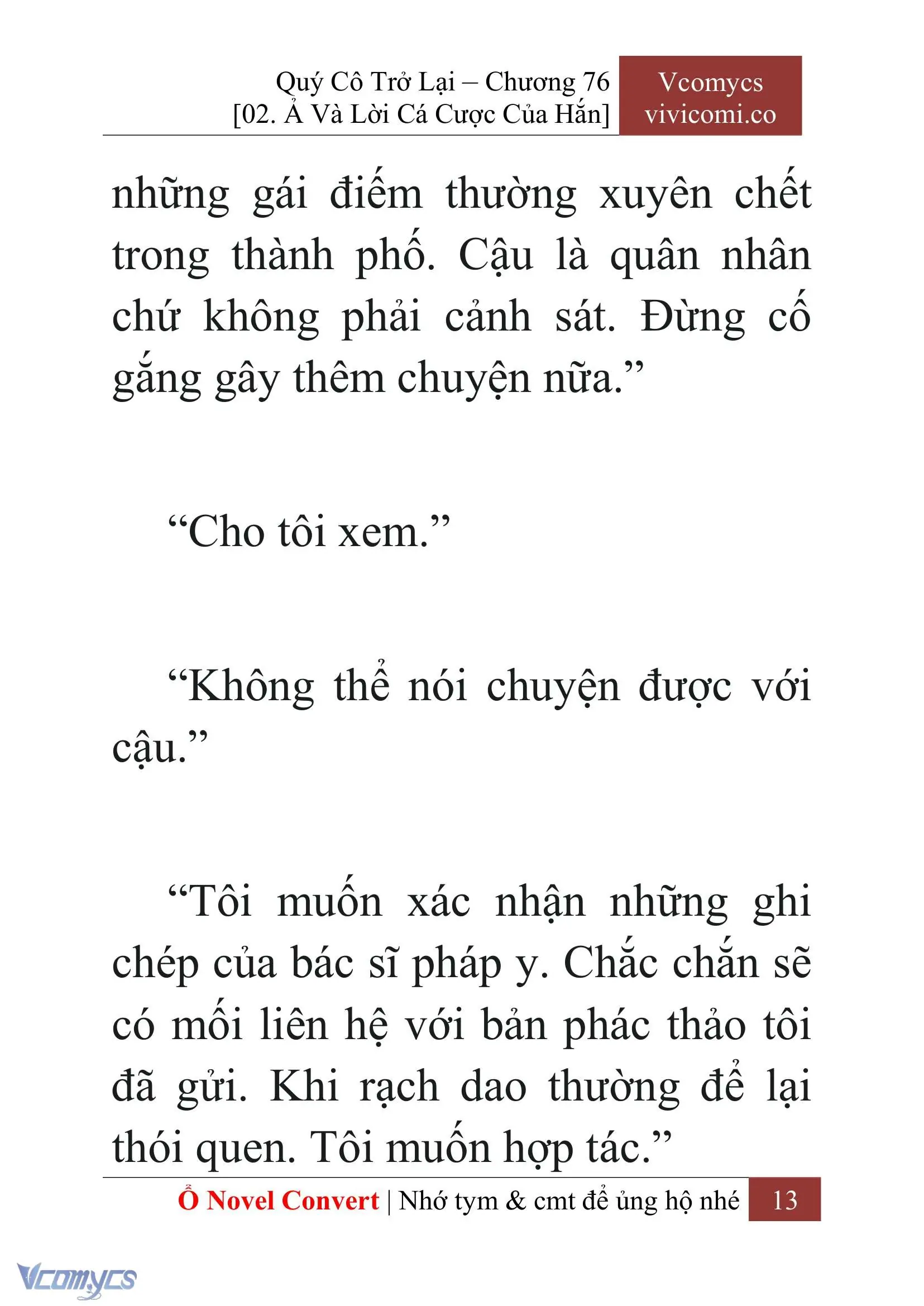 [Novel] Quý Cô Trở Lại Chapter 76 - Trang 16