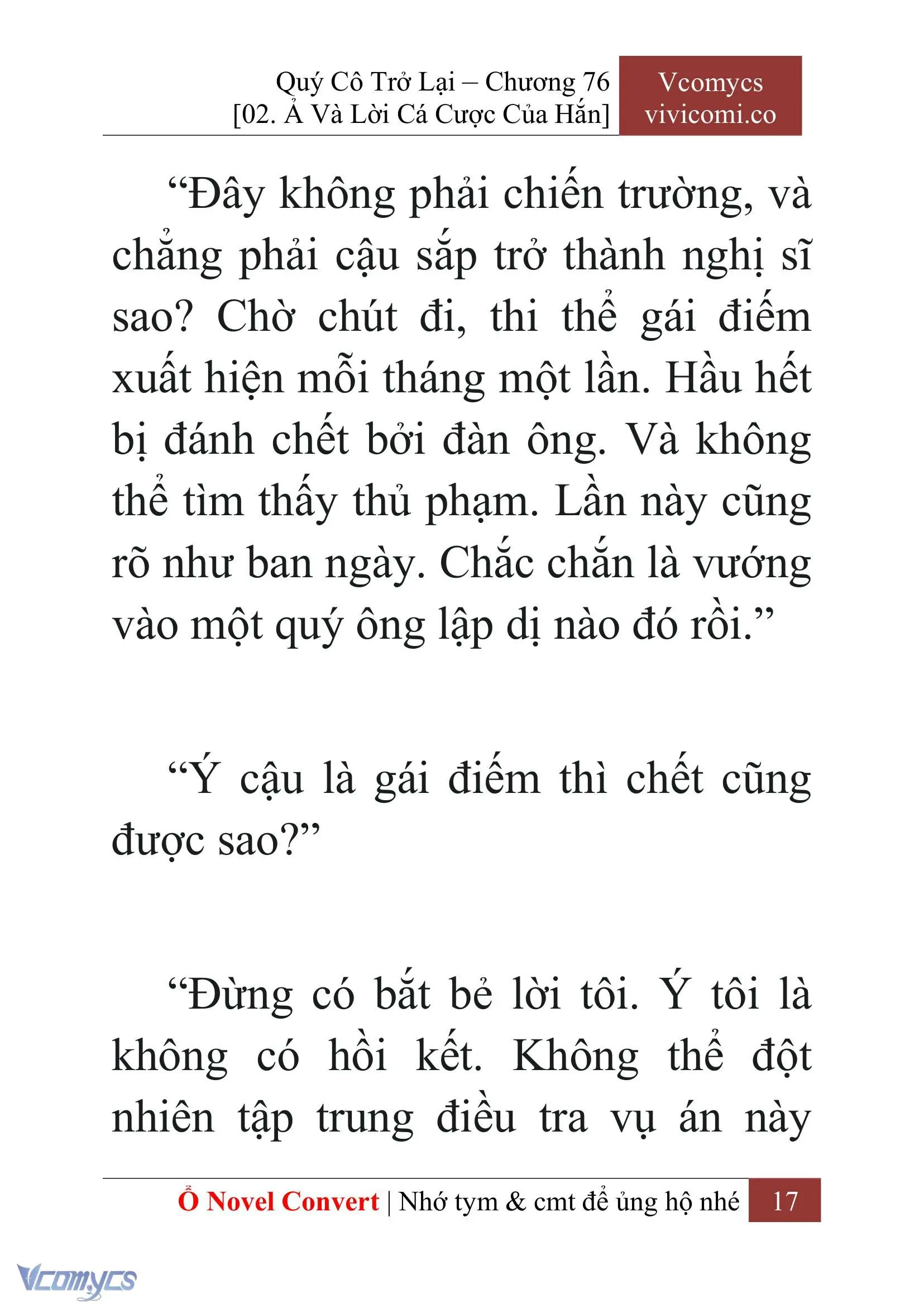 [Novel] Quý Cô Trở Lại Chapter 76 - Trang 20