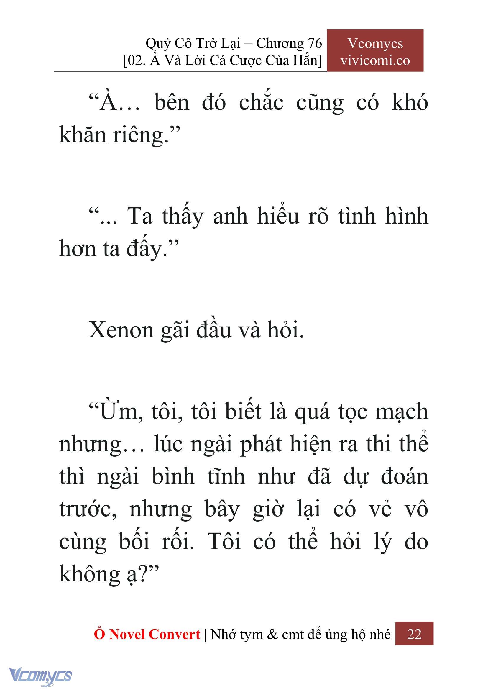 [Novel] Quý Cô Trở Lại Chapter 76 - Trang 25