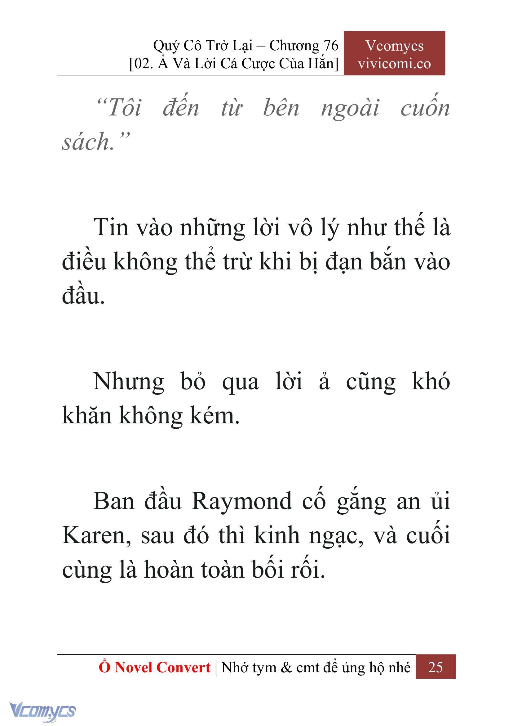 [Novel] Quý Cô Trở Lại Chapter 76 - Trang 28