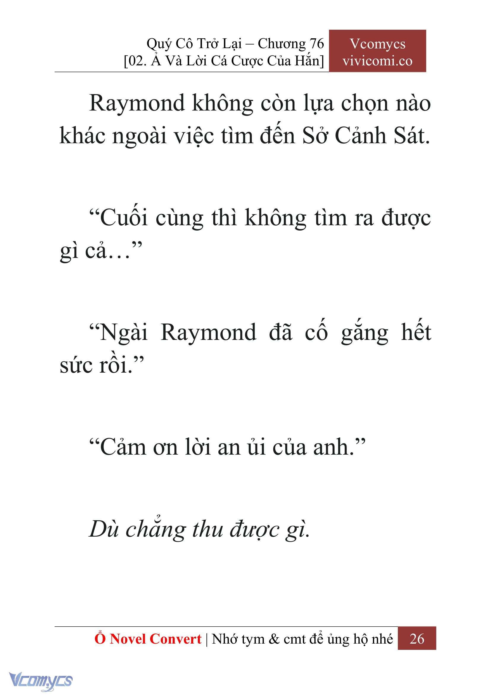 [Novel] Quý Cô Trở Lại Chapter 76 - Trang 29
