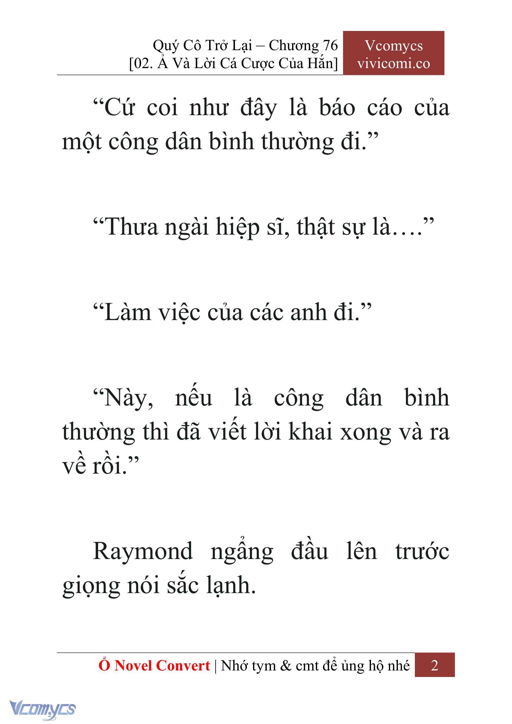 [Novel] Quý Cô Trở Lại Chapter 76 - Trang 5