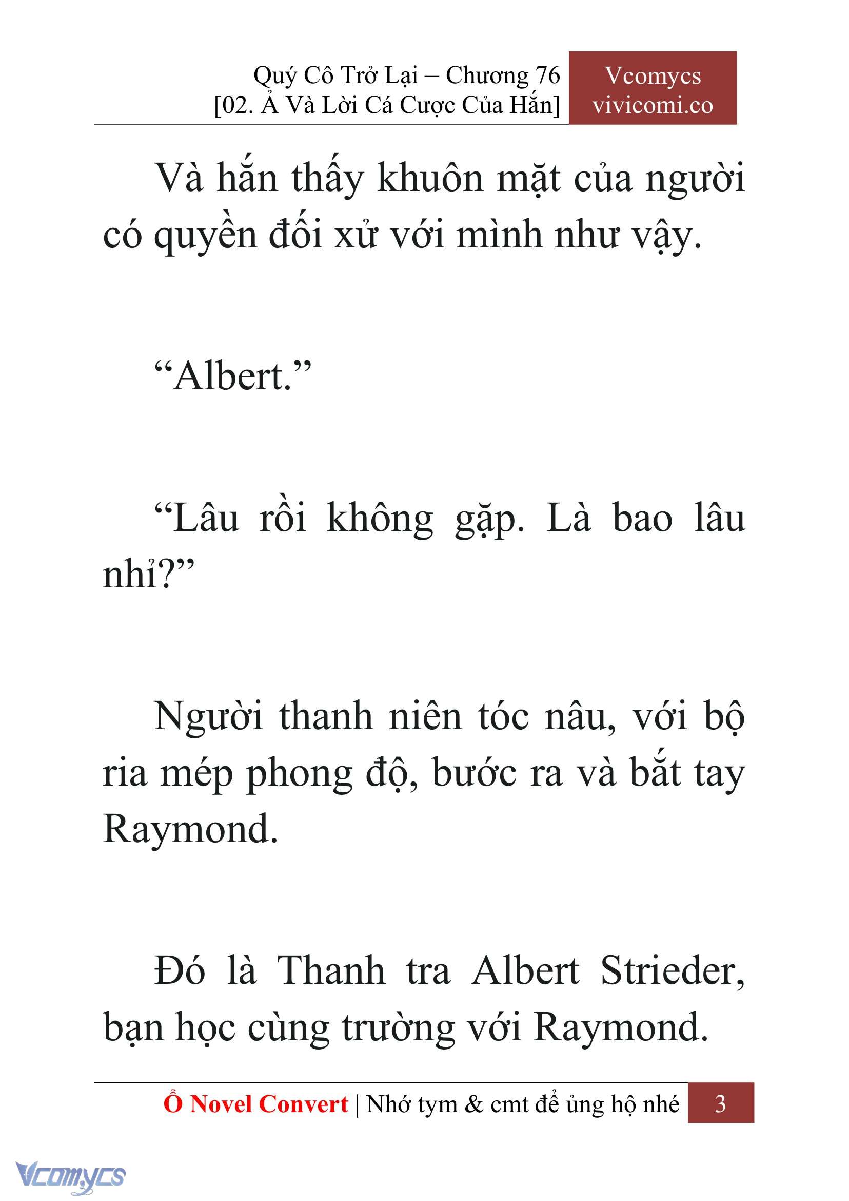 [Novel] Quý Cô Trở Lại Chapter 76 - Trang 6
