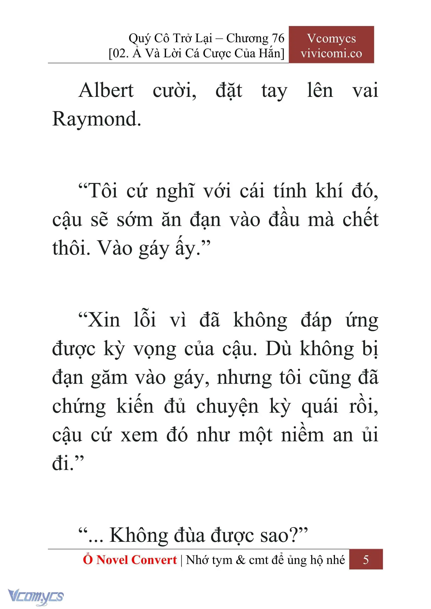 [Novel] Quý Cô Trở Lại Chapter 76 - Trang 8
