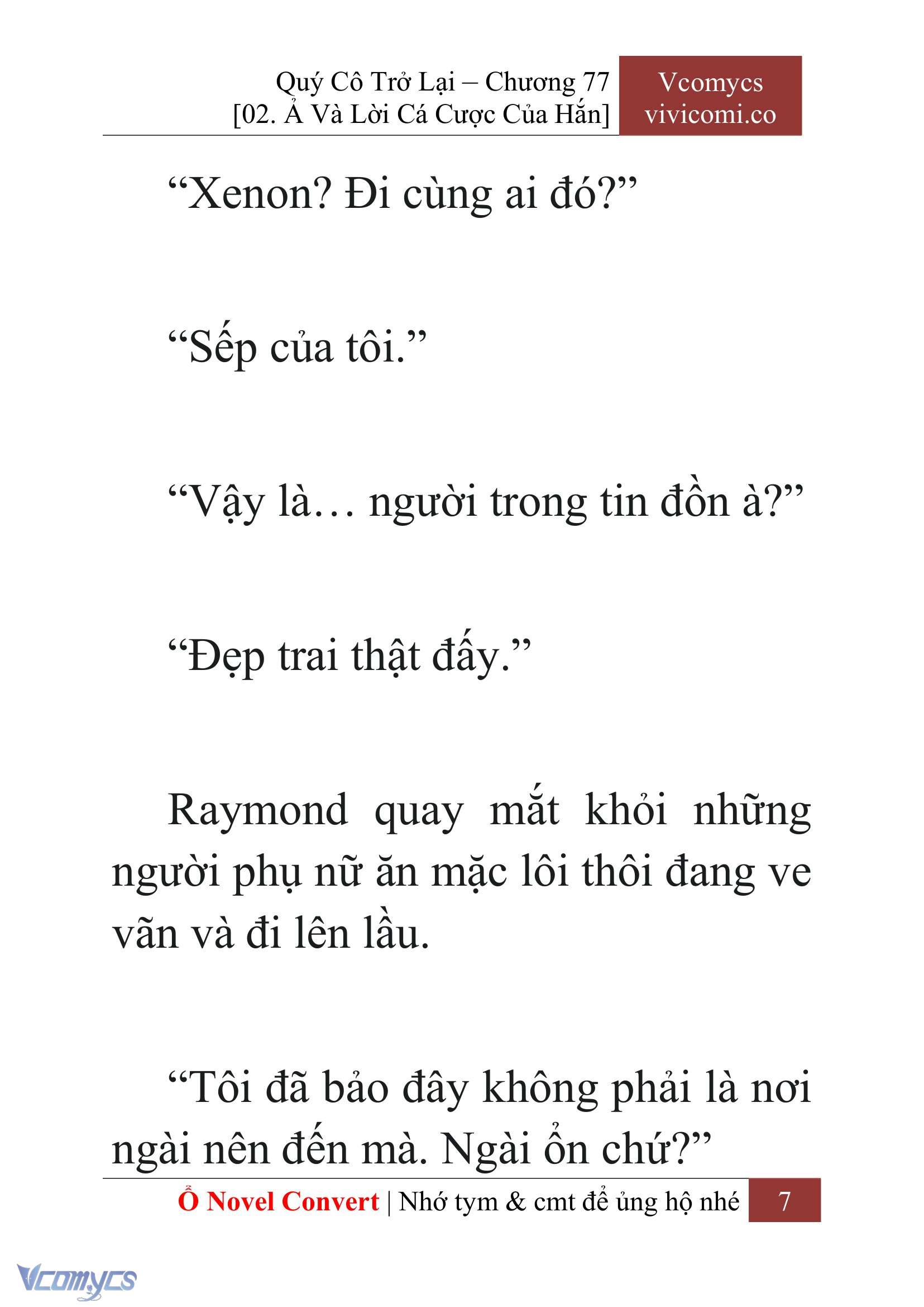 [Novel] Quý Cô Trở Lại Chapter 77 - Trang 10