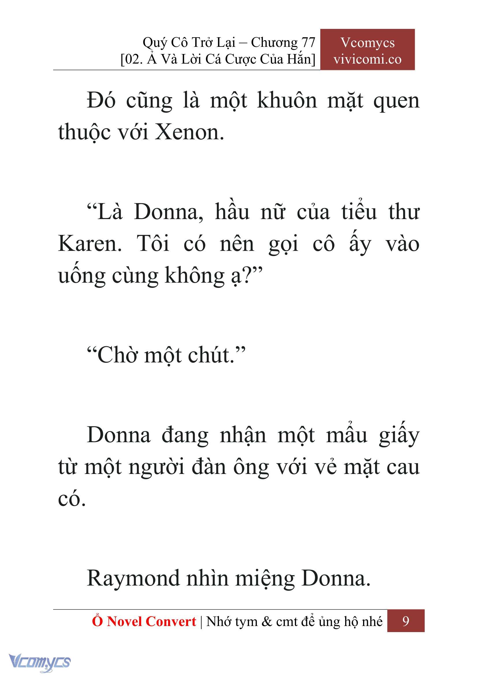 [Novel] Quý Cô Trở Lại Chapter 77 - Trang 12