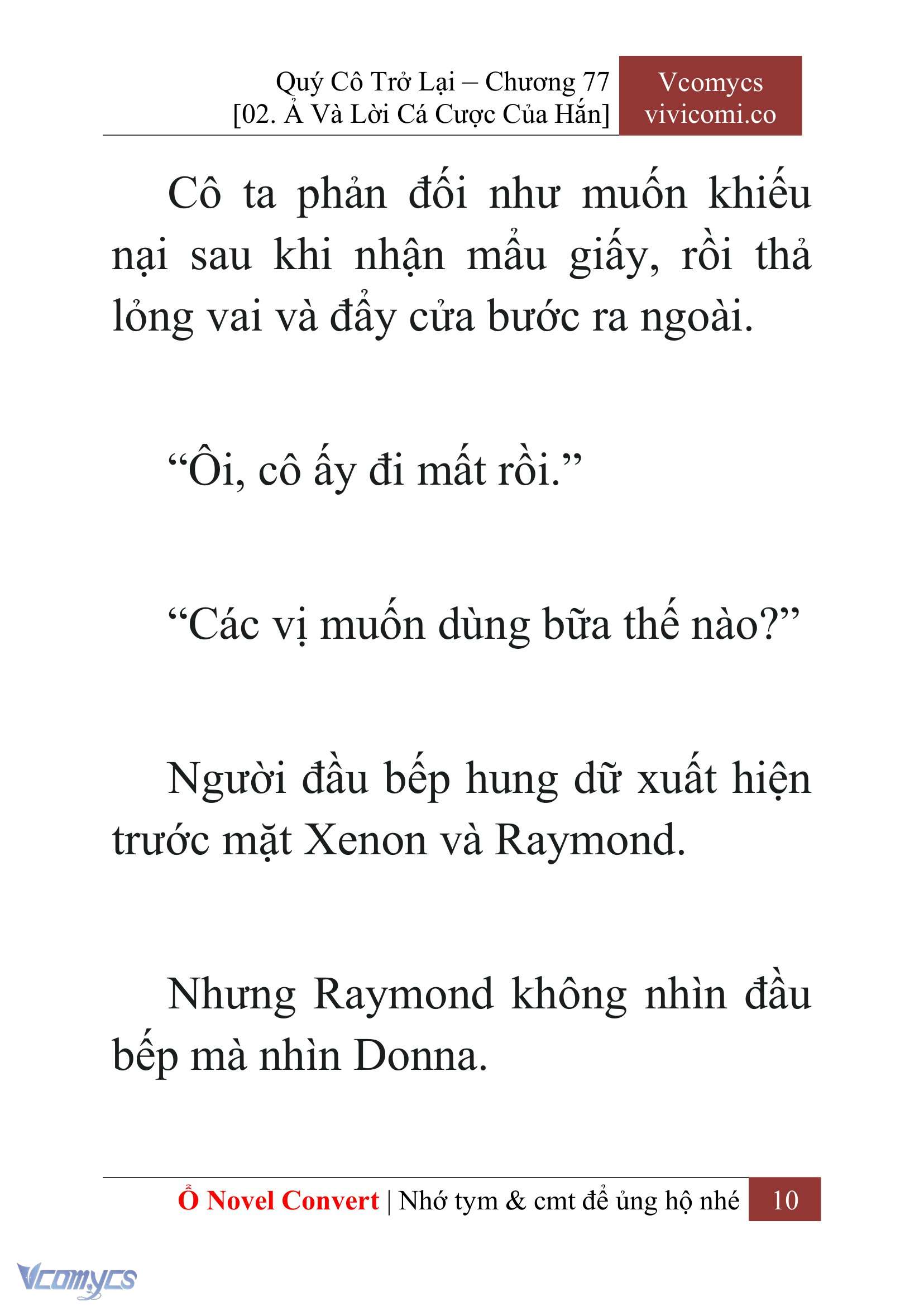[Novel] Quý Cô Trở Lại Chapter 77 - Trang 13