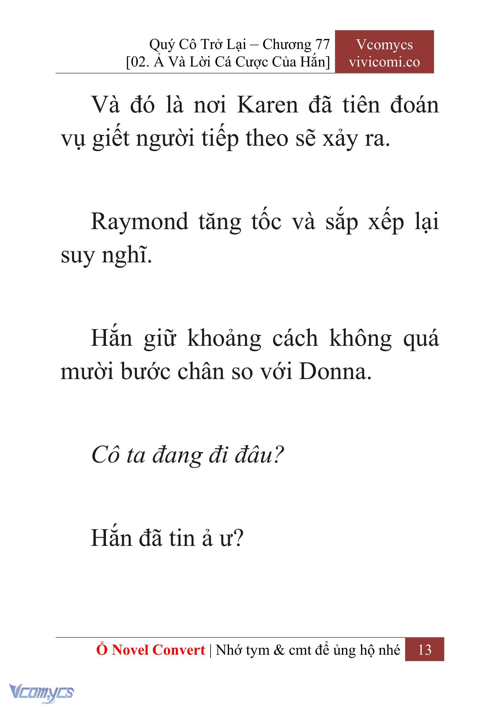 [Novel] Quý Cô Trở Lại Chapter 77 - Trang 16