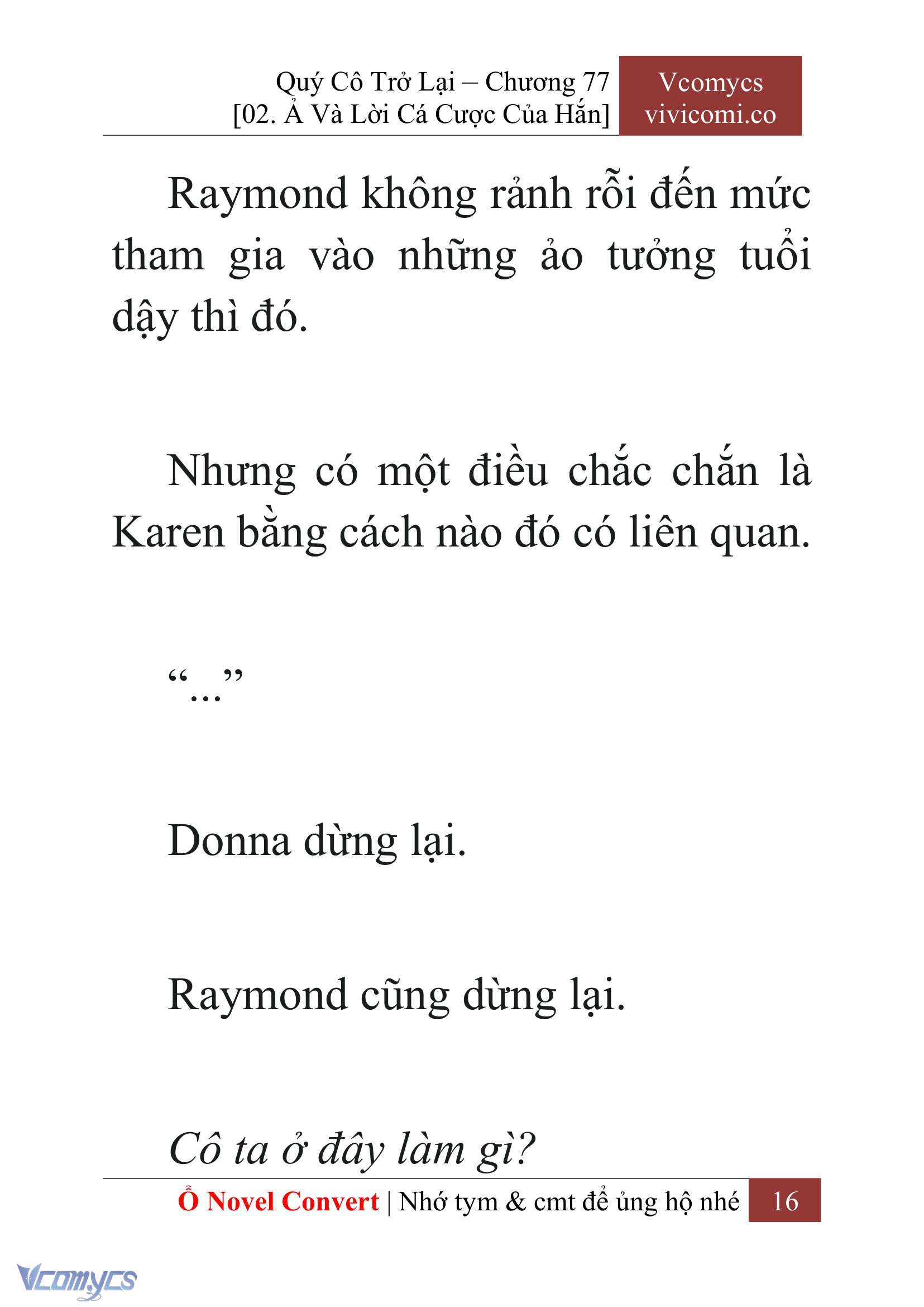 [Novel] Quý Cô Trở Lại Chapter 77 - Trang 19