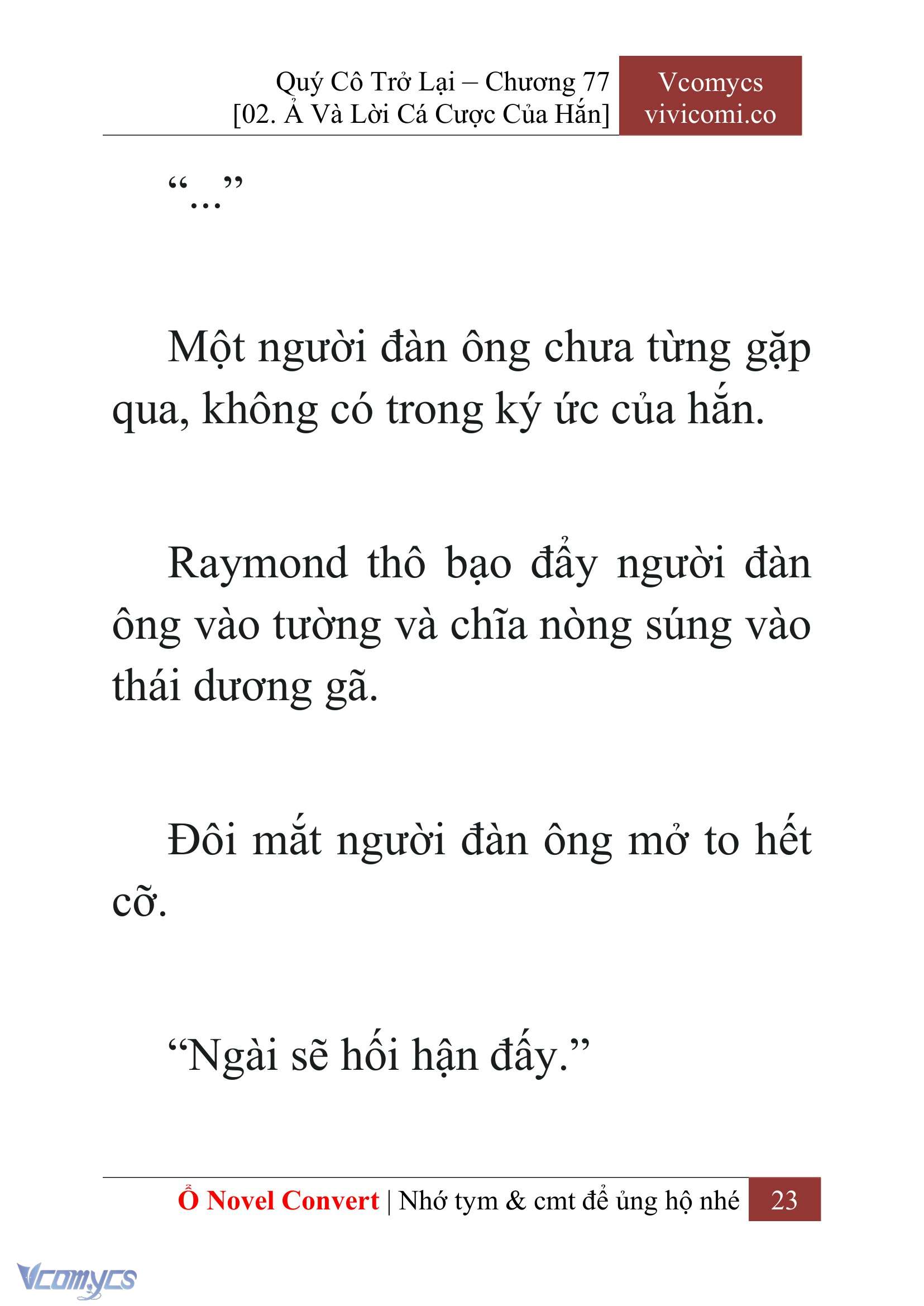 [Novel] Quý Cô Trở Lại Chapter 77 - Trang 26