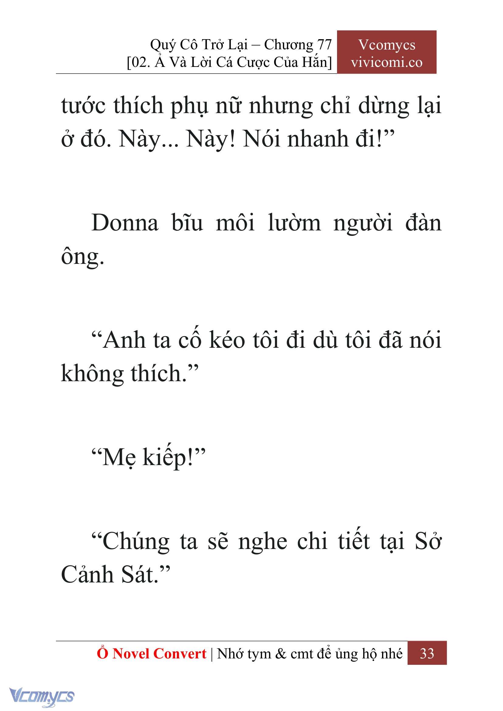 [Novel] Quý Cô Trở Lại Chapter 77 - Trang 36