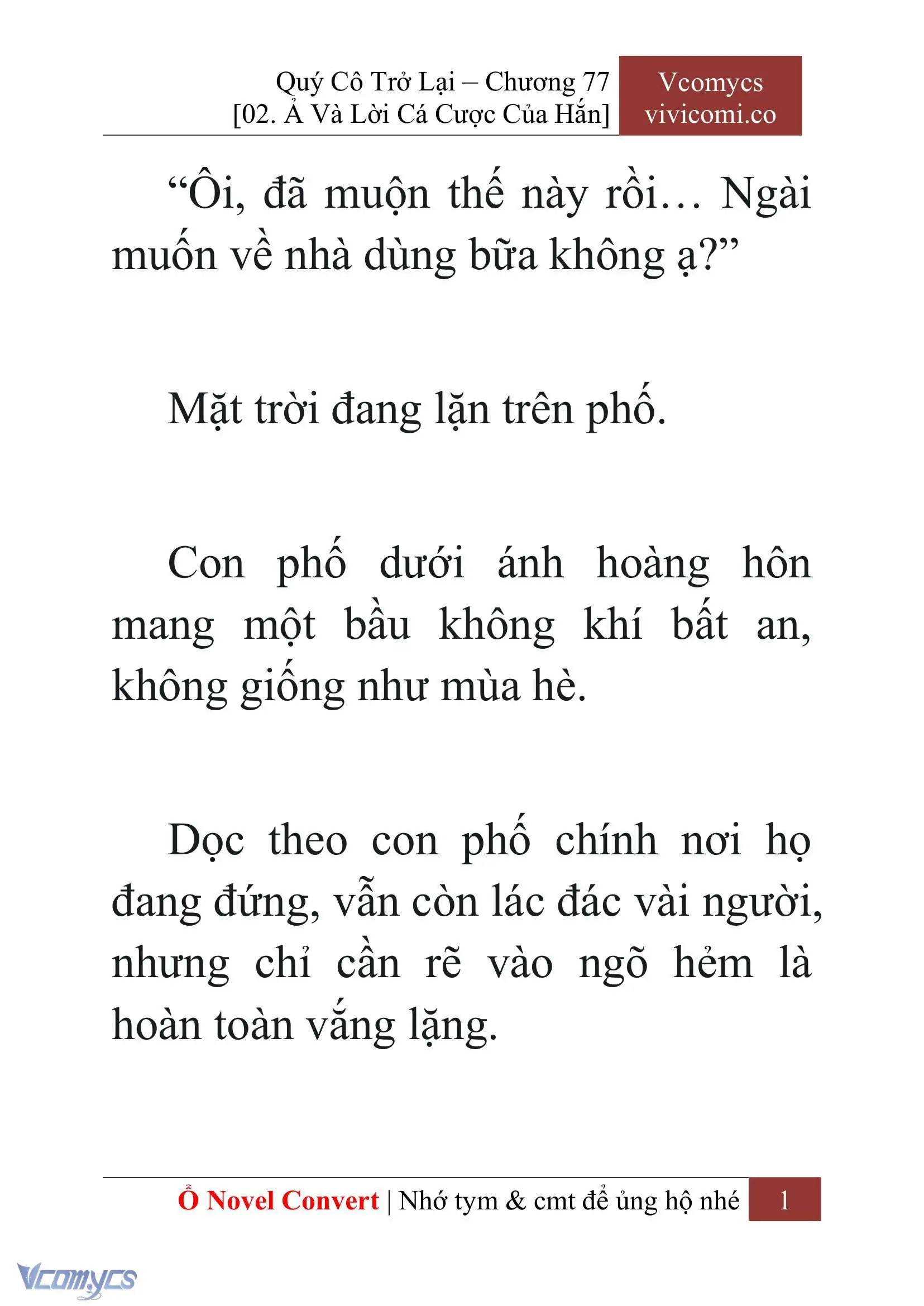 [Novel] Quý Cô Trở Lại Chapter 77 - Trang 4