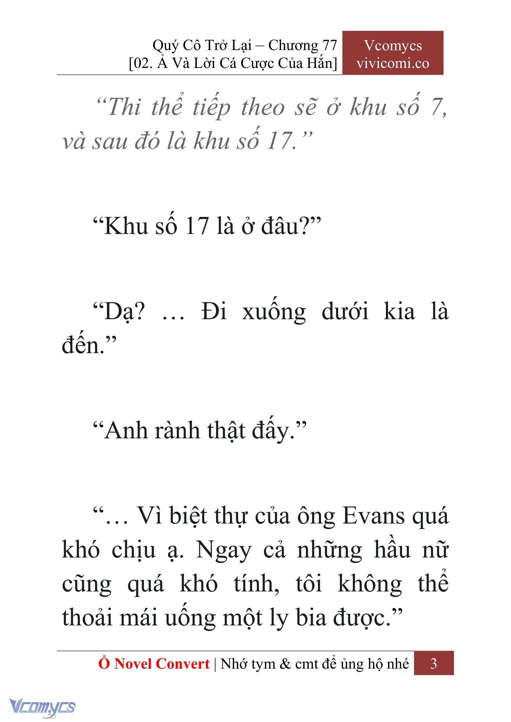 [Novel] Quý Cô Trở Lại Chapter 77 - Trang 6