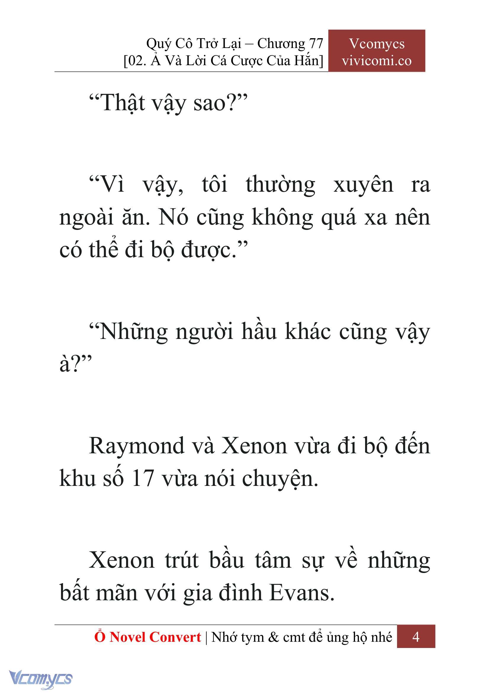 [Novel] Quý Cô Trở Lại Chapter 77 - Trang 7