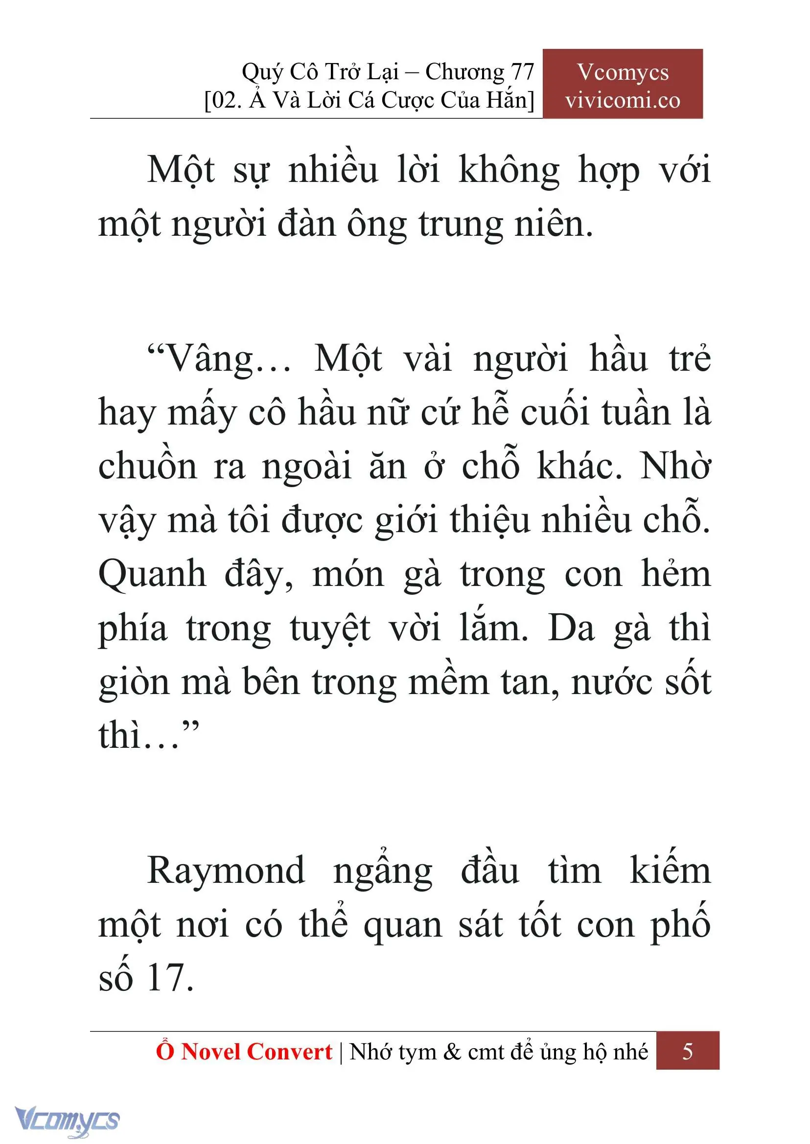 [Novel] Quý Cô Trở Lại Chapter 77 - Trang 8