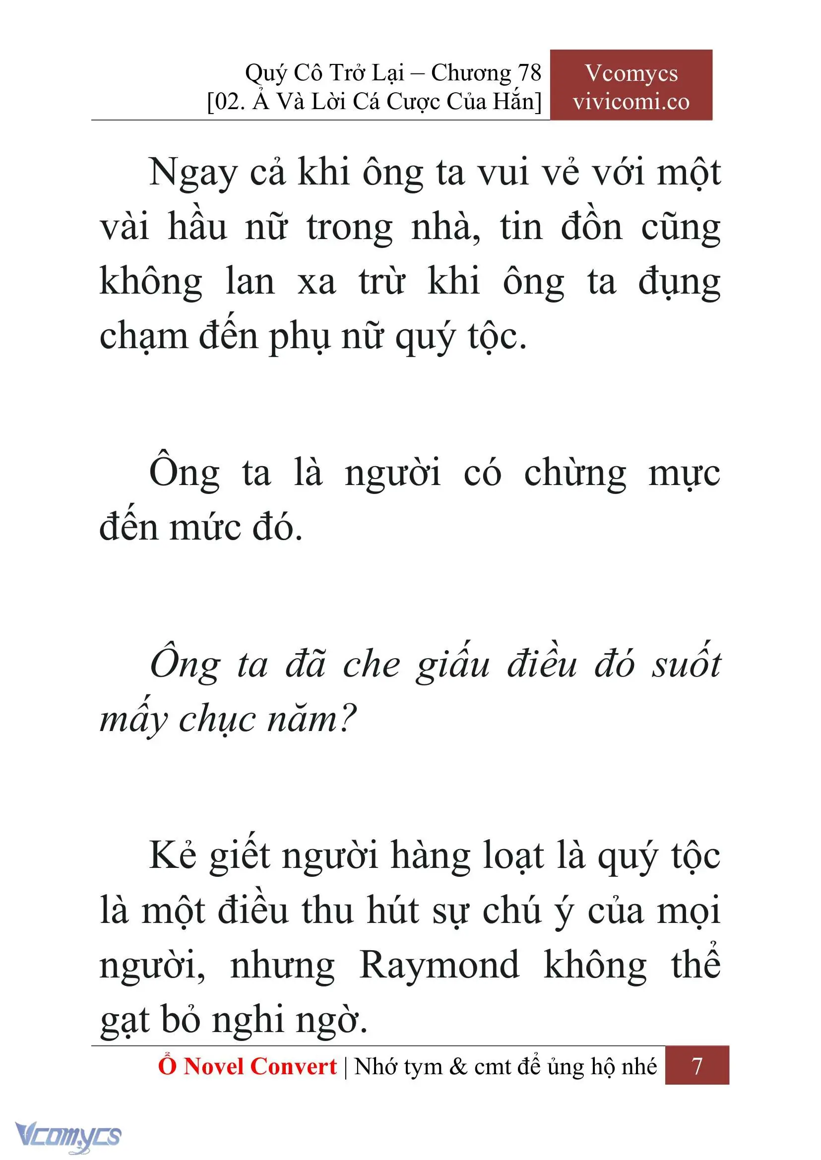 [Novel] Quý Cô Trở Lại Chapter 78 - Trang 10