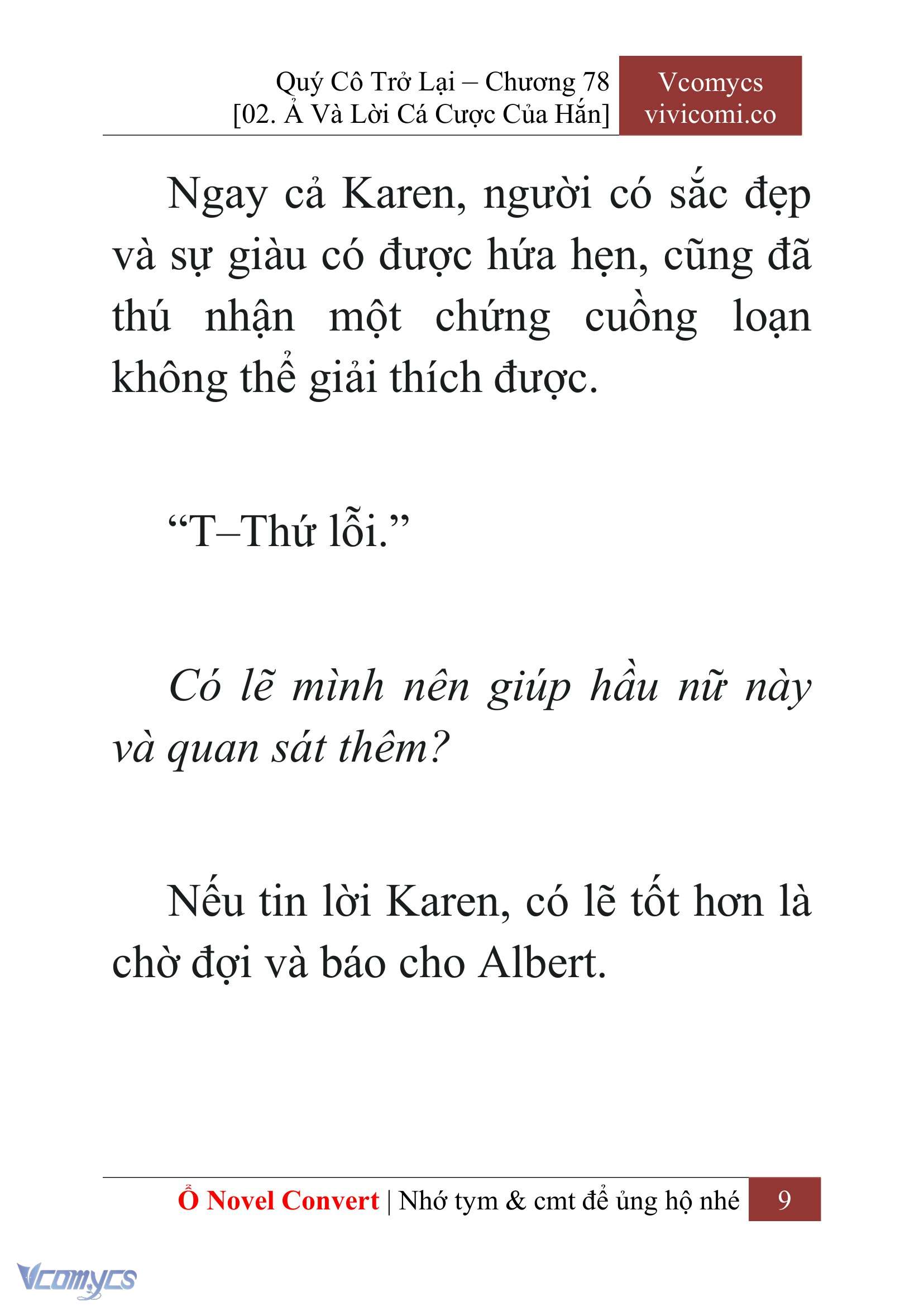 [Novel] Quý Cô Trở Lại Chapter 78 - Trang 12
