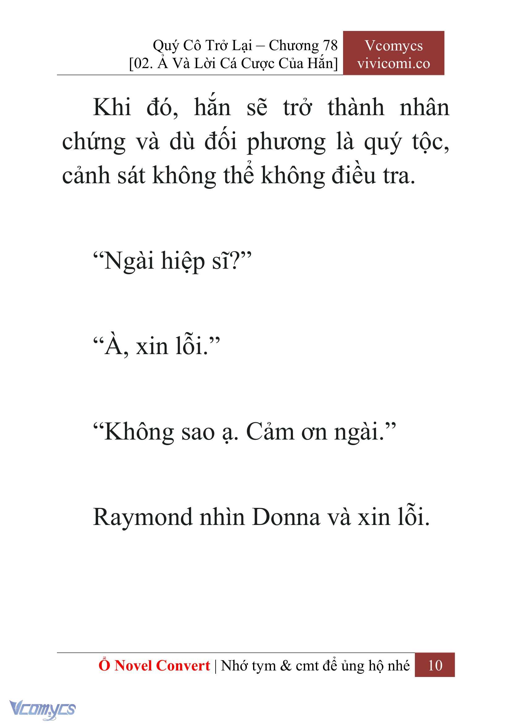 [Novel] Quý Cô Trở Lại Chapter 78 - Trang 13