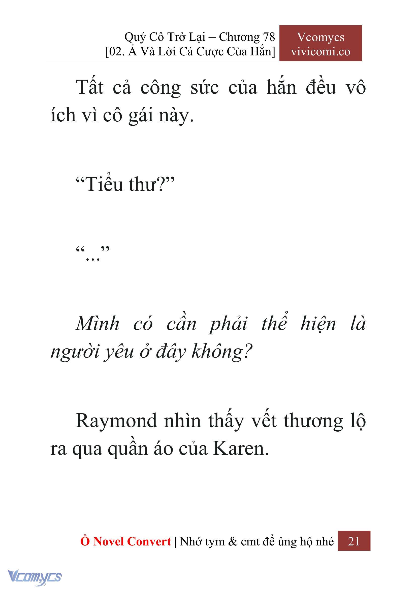 [Novel] Quý Cô Trở Lại Chapter 78 - Trang 24