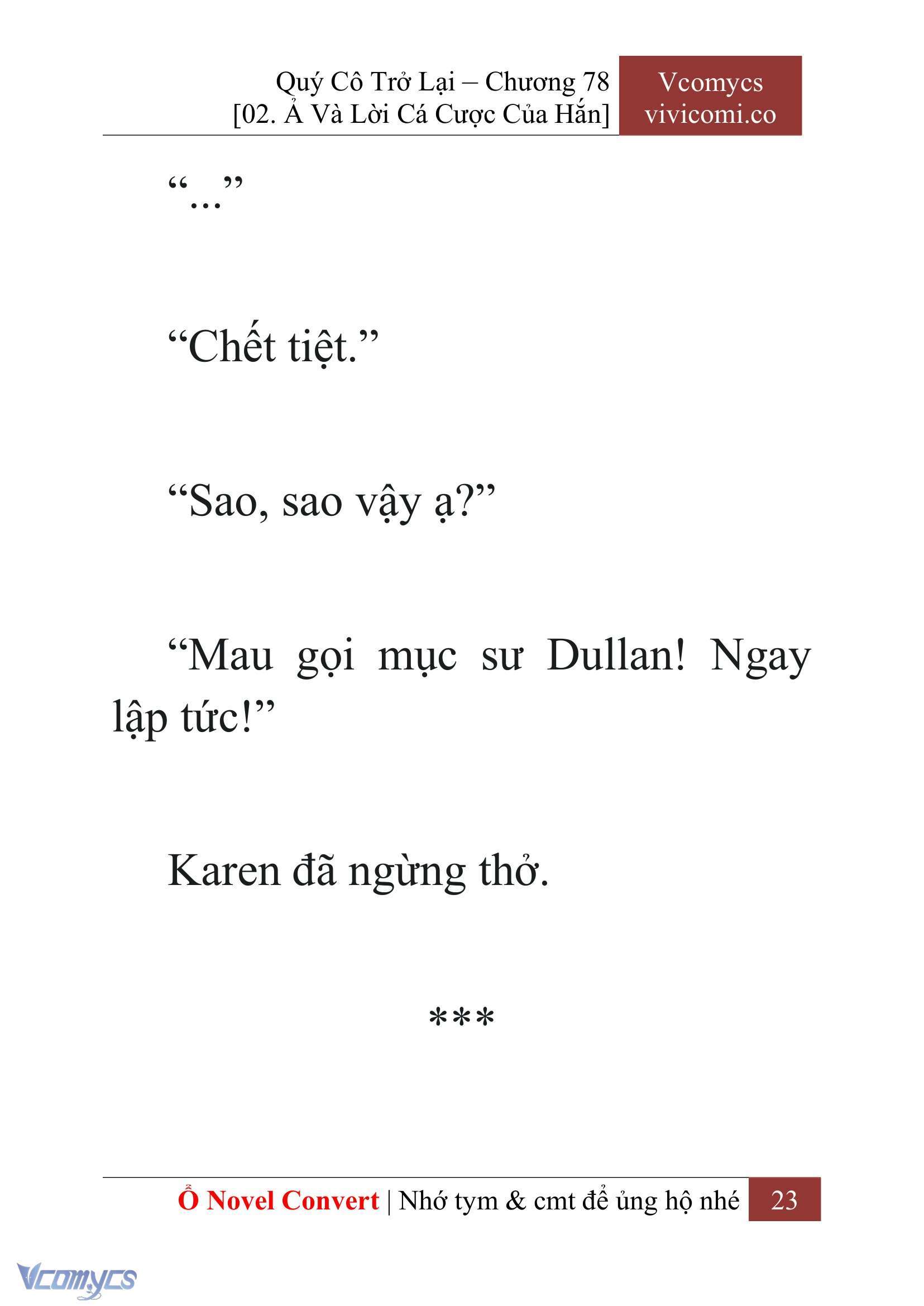 [Novel] Quý Cô Trở Lại Chapter 78 - Trang 26
