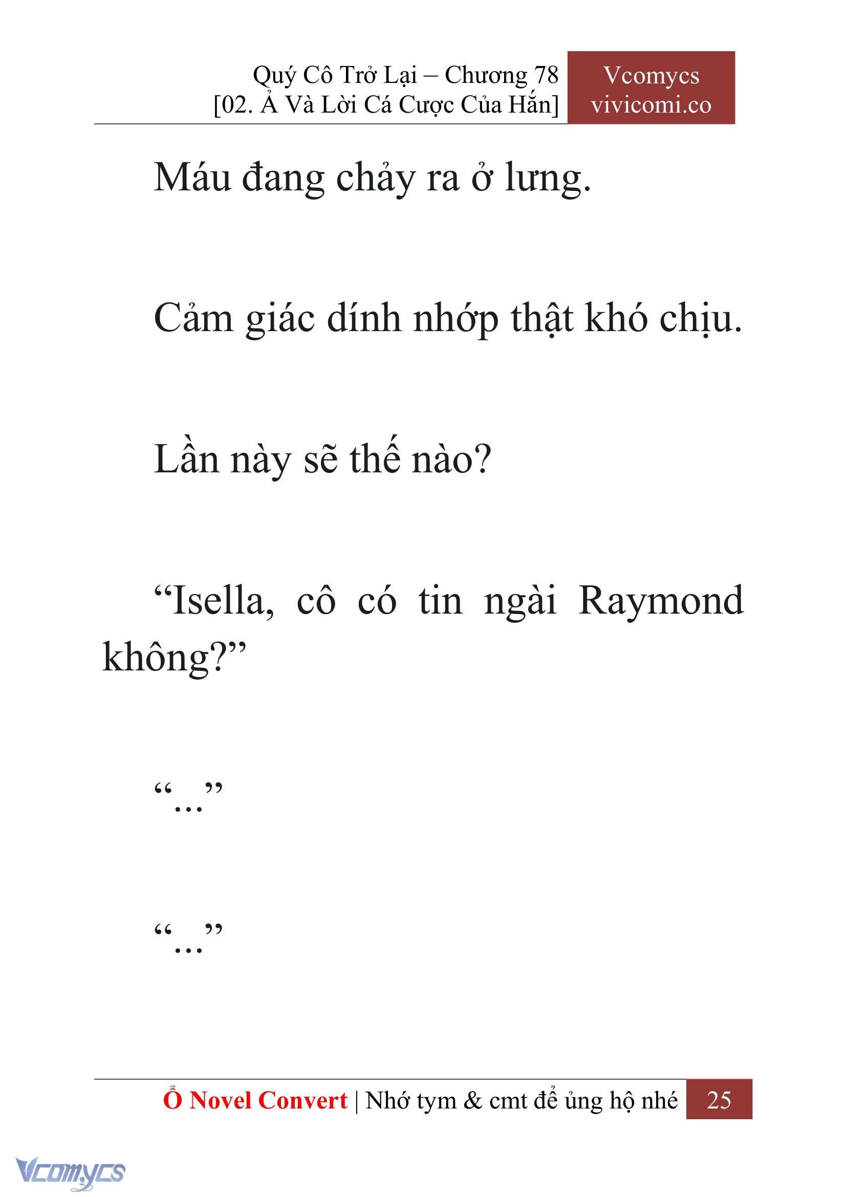 [Novel] Quý Cô Trở Lại Chapter 78 - Trang 28